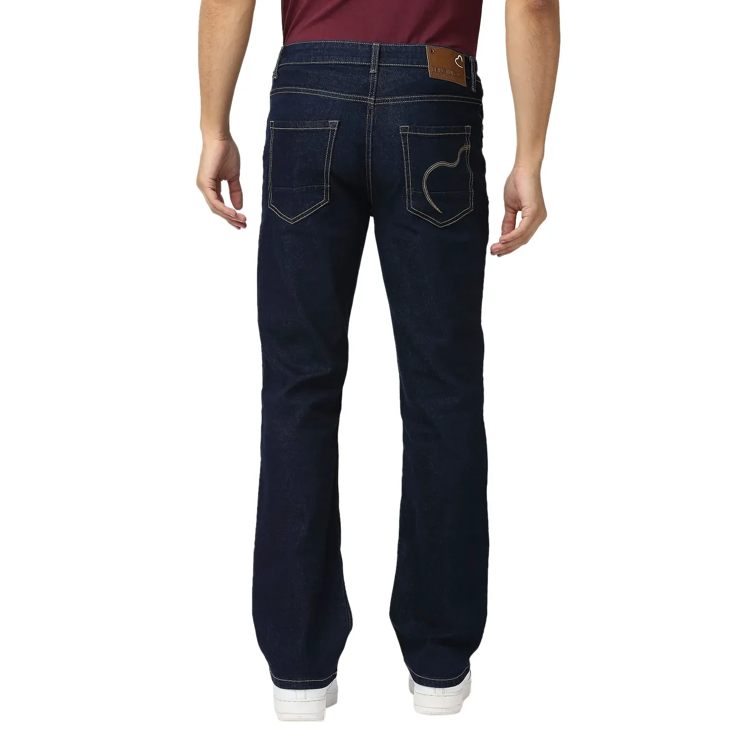 Blue Boot Cut Fit Men's Denims by Being Human Clothing - Image 4