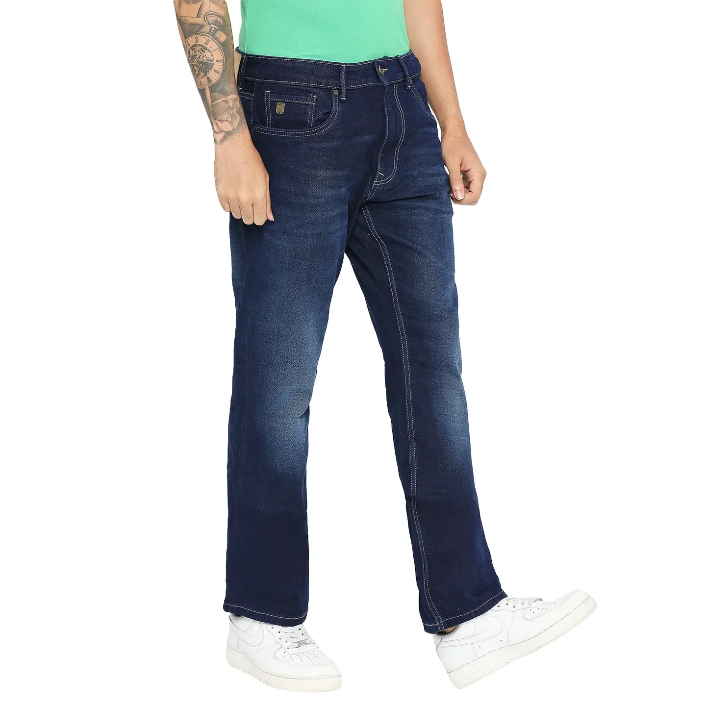 Blue Boot Cut Fit Men's Denims by Being Human Clothing - Image 3