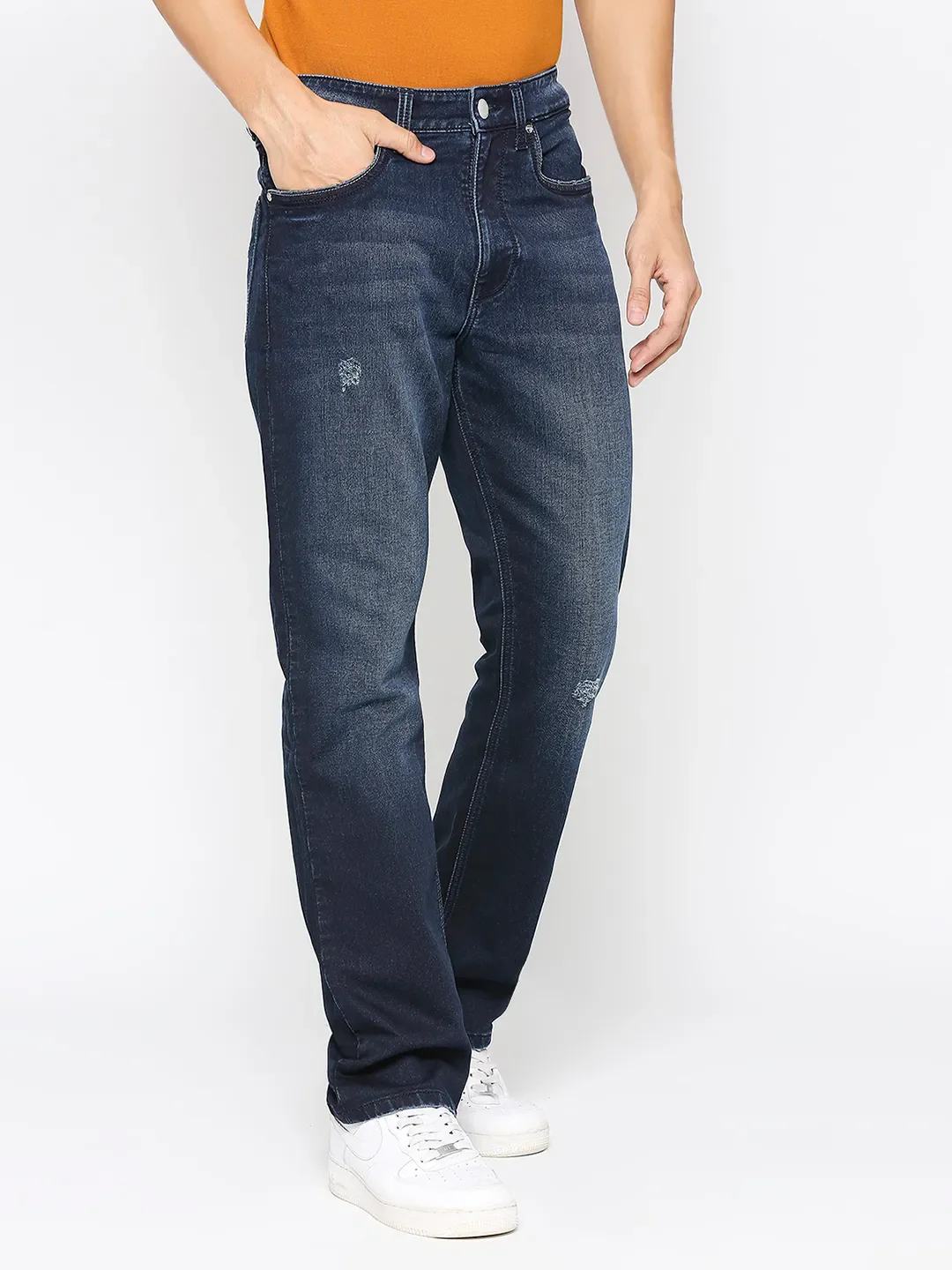 Blue Boot Cut Fit Men's Denims by Being Human Clothing - Image 3