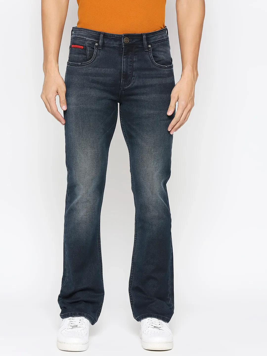 Blue Boot Cut Fit Men's Denims by Being Human Clothing