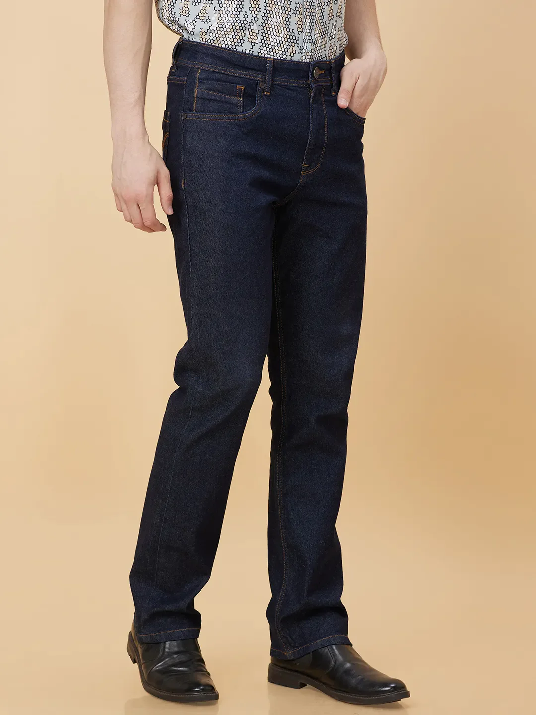 Blue Boot Cut Fit Men's Denims by Being Human Clothing - Image 3