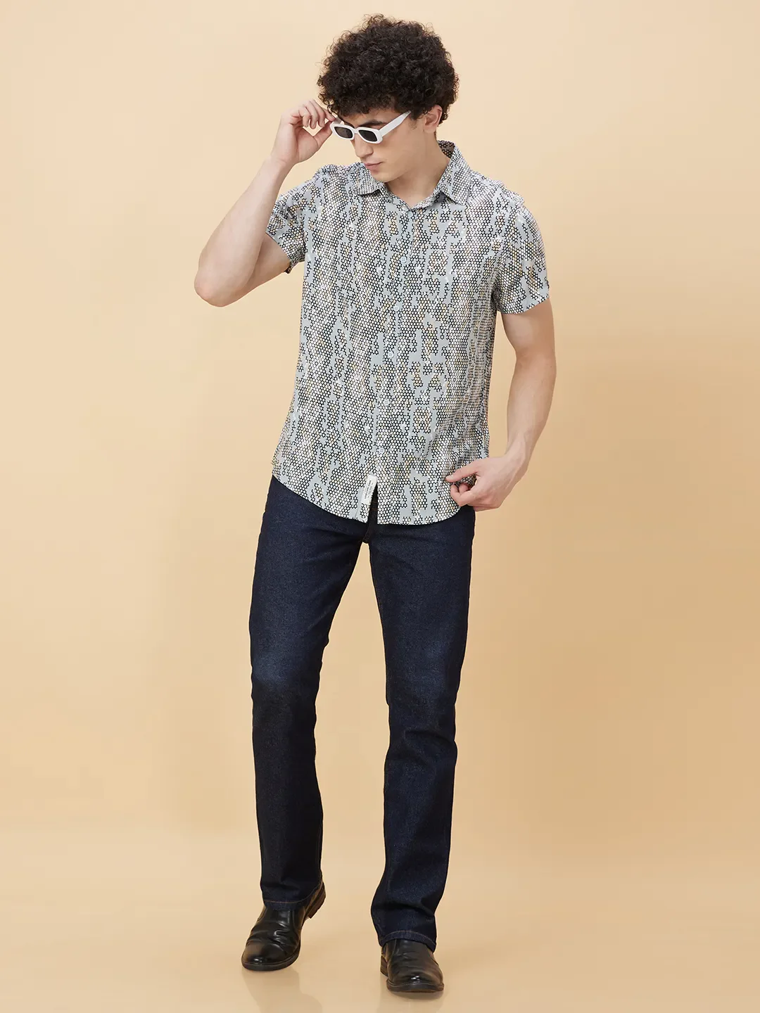 Blue Boot Cut Fit Men's Denims by Being Human Clothing - Image 6