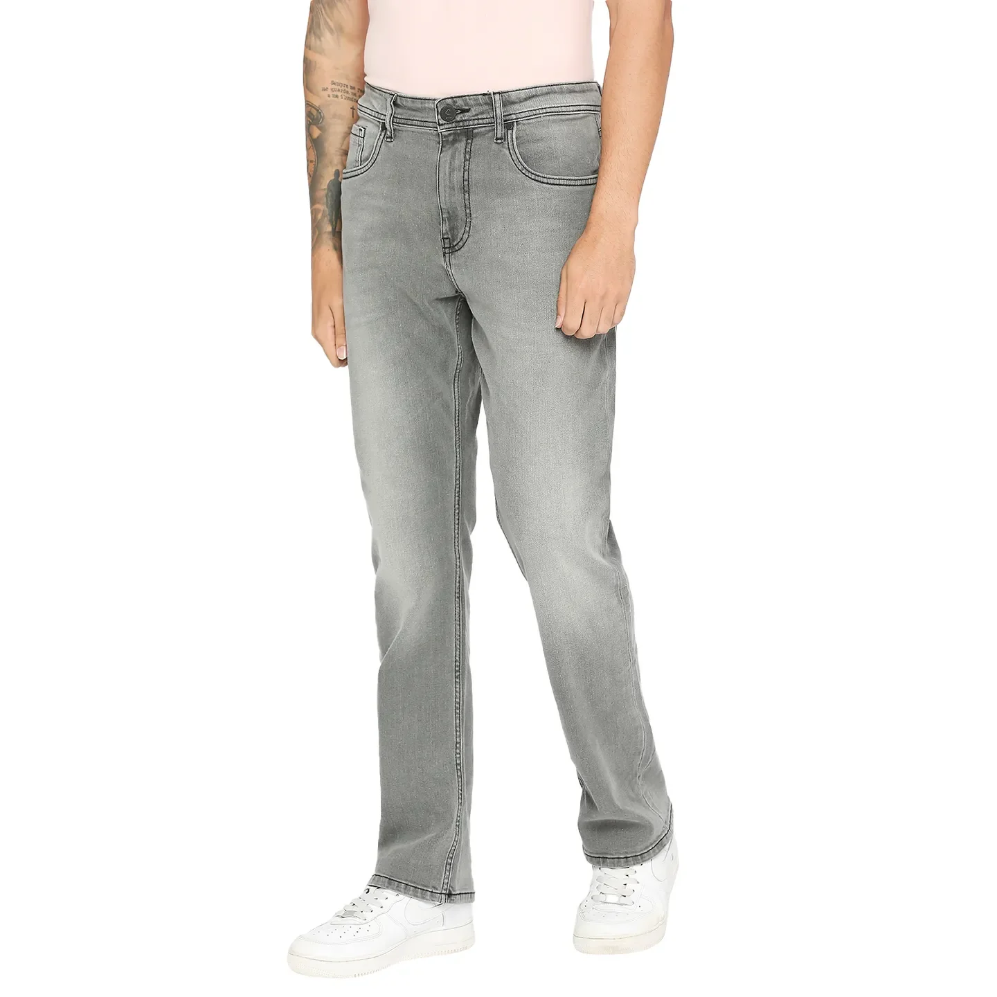 Grey Boot Cut Fit Men's Denims by Being Human Clothing - Image 2