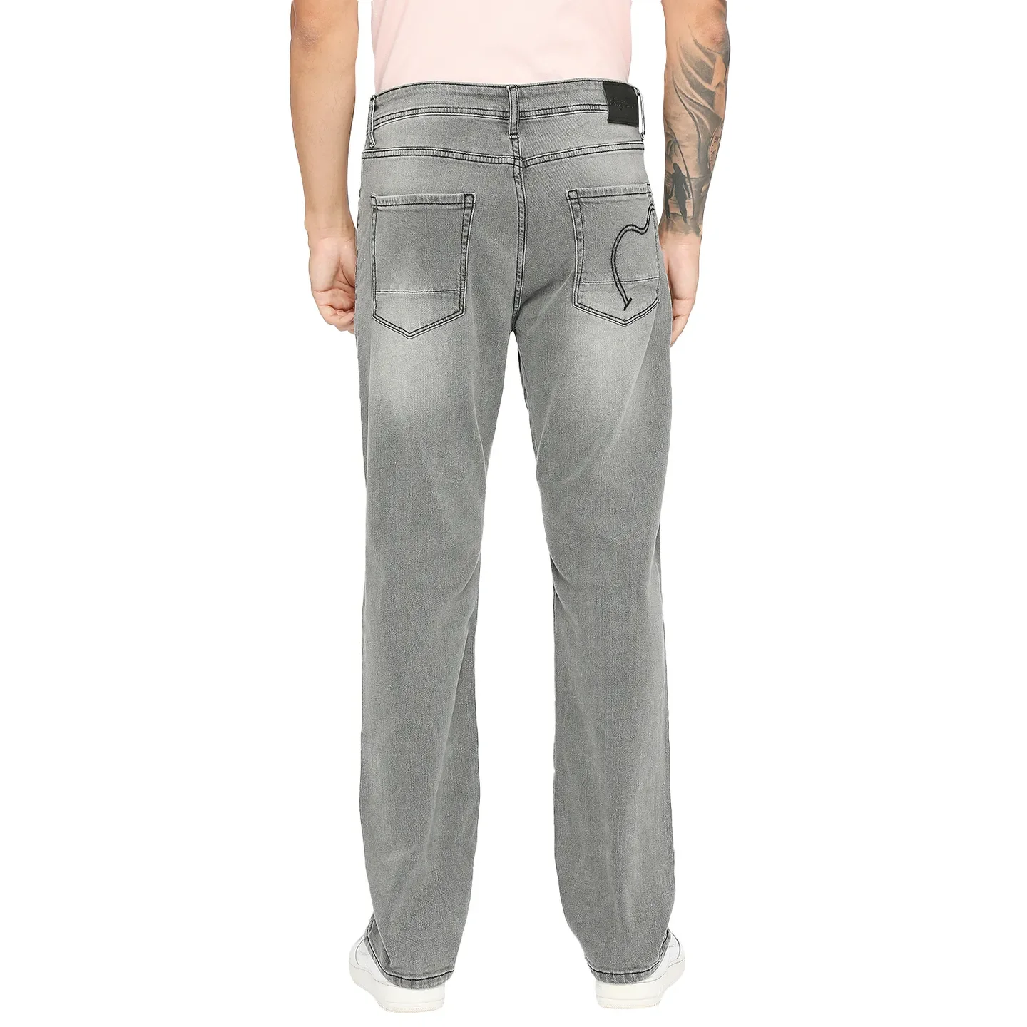 Grey Boot Cut Fit Men's Denims by Being Human Clothing - Image 4