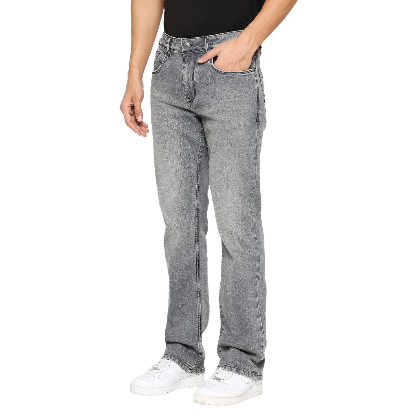 Grey Boot Cut Fit Men's Denims by Being Human Clothing - Image 2