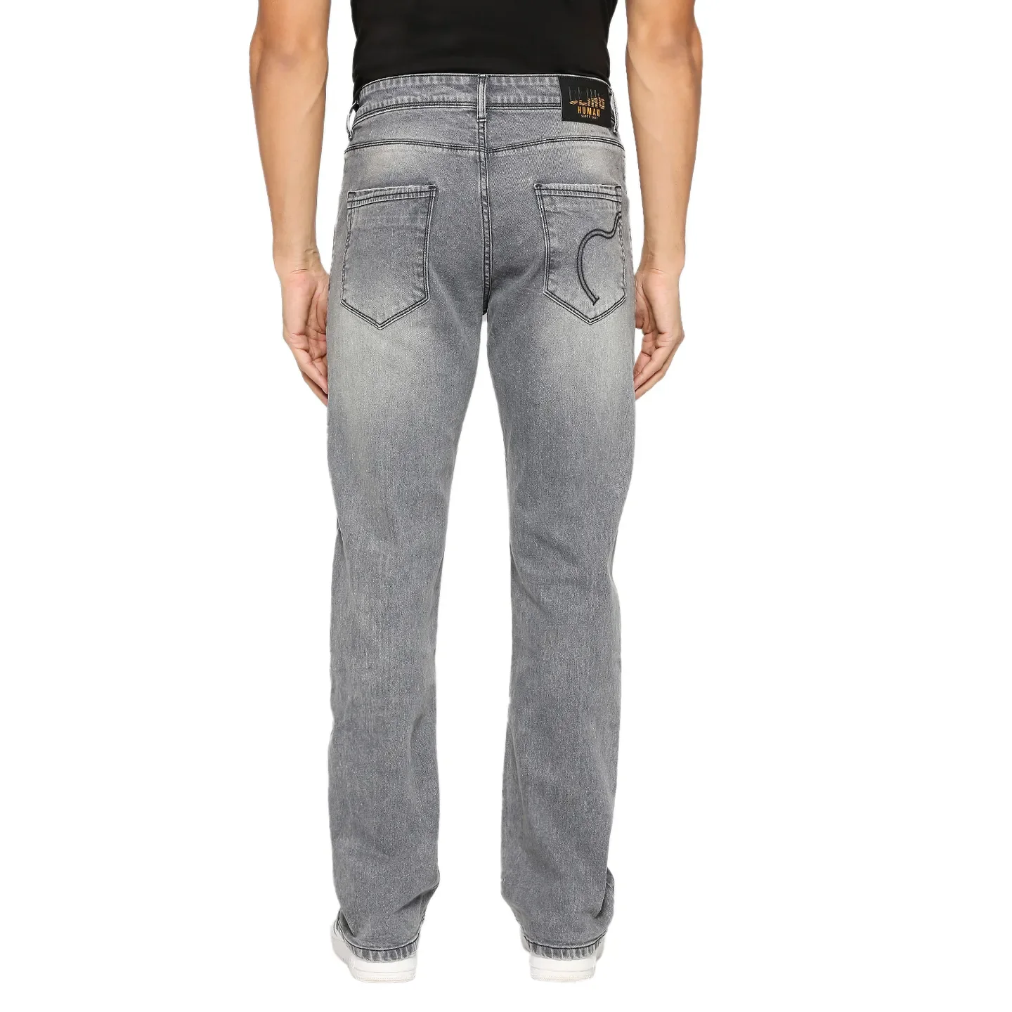 Grey Boot Cut Fit Men's Denims by Being Human Clothing - Image 4