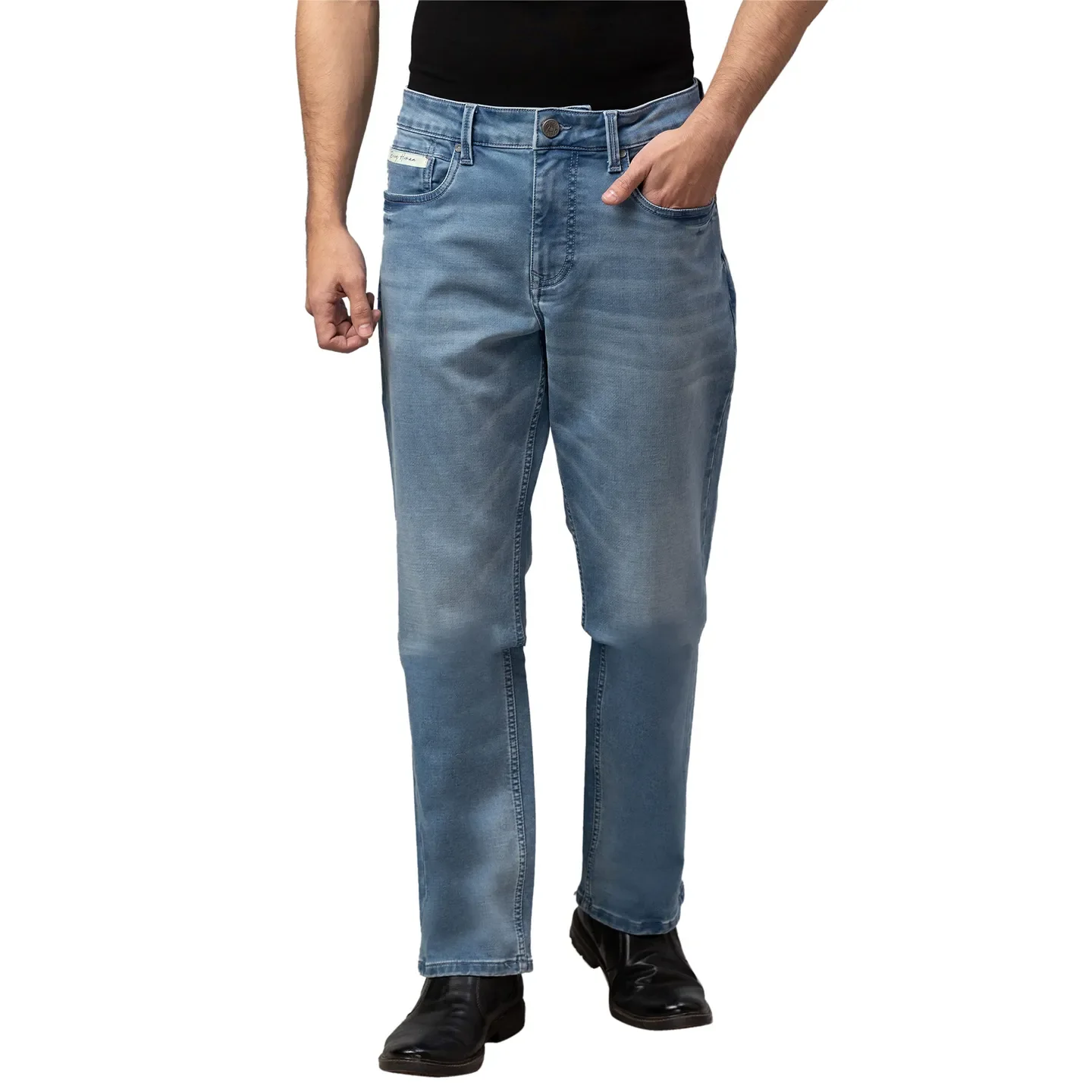 Blue Boot Cut Fit Men's Denims by Being Human Clothing