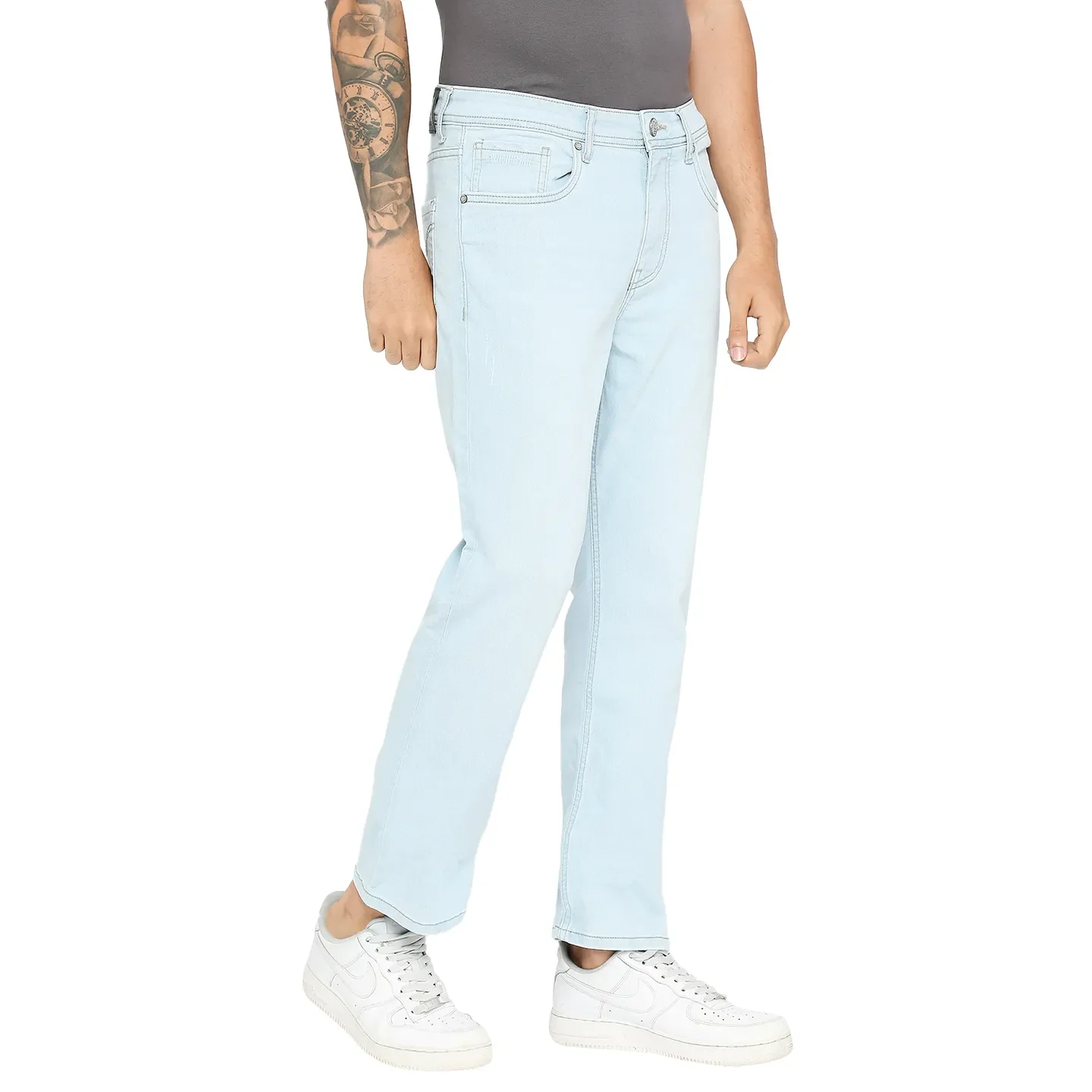 Blue Boot Cut Fit Men's Denims by Being Human Clothing - Image 3