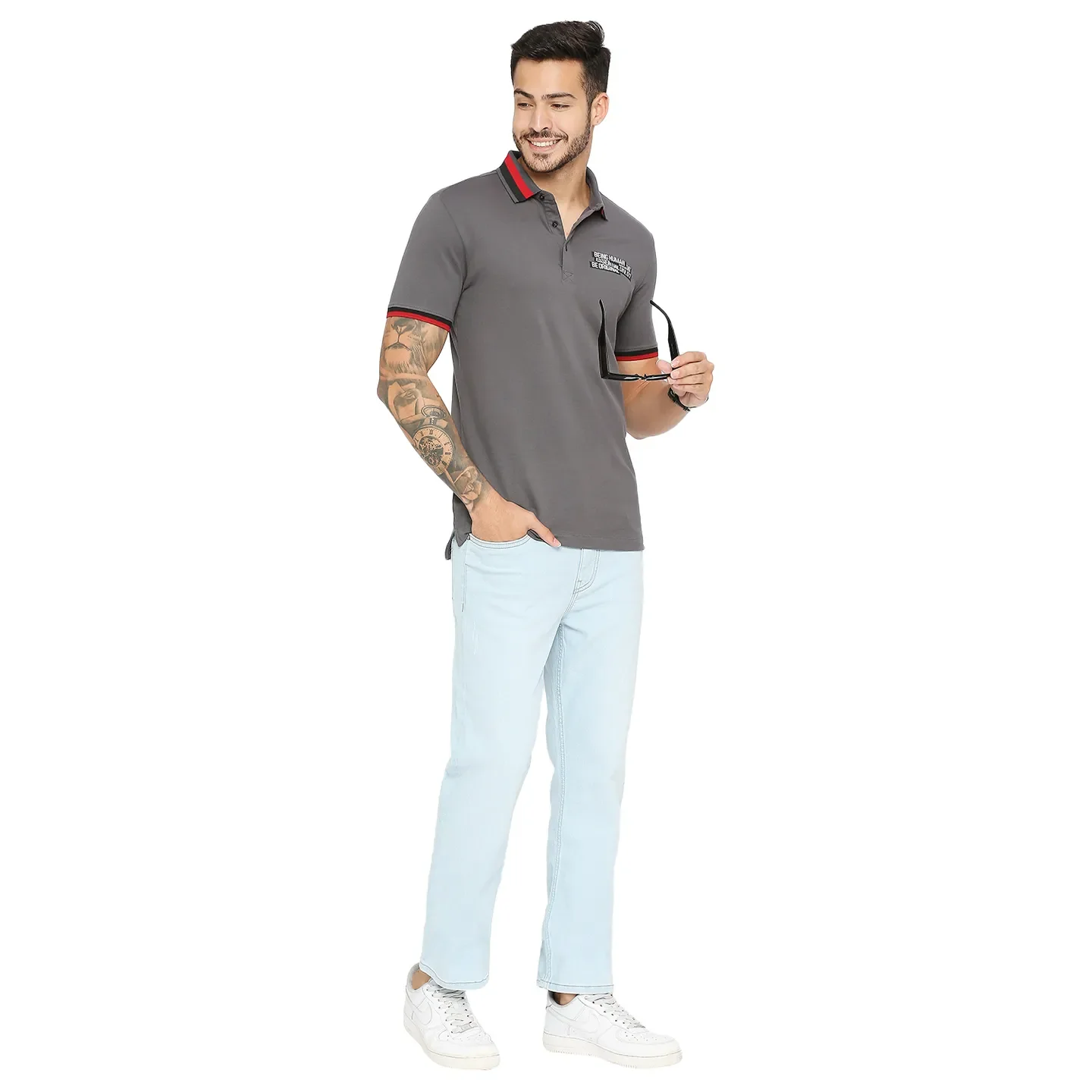 Blue Boot Cut Fit Men's Denims by Being Human Clothing - Image 6
