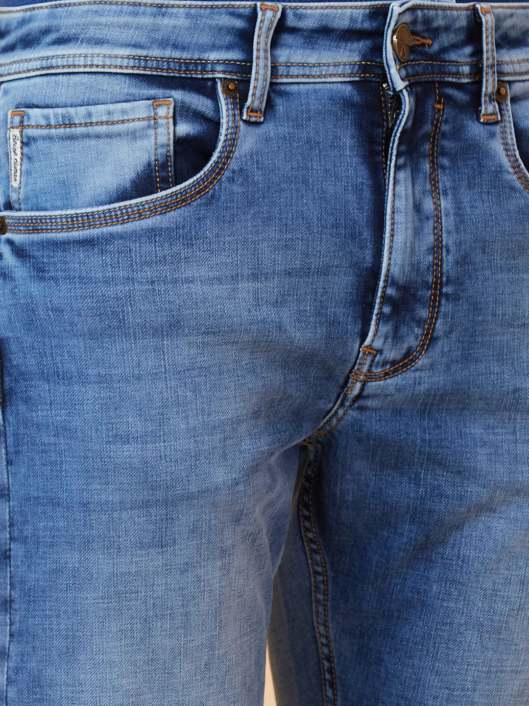 Blue Boot Cut Fit Men's Denims by Being Human Clothing - Image 5