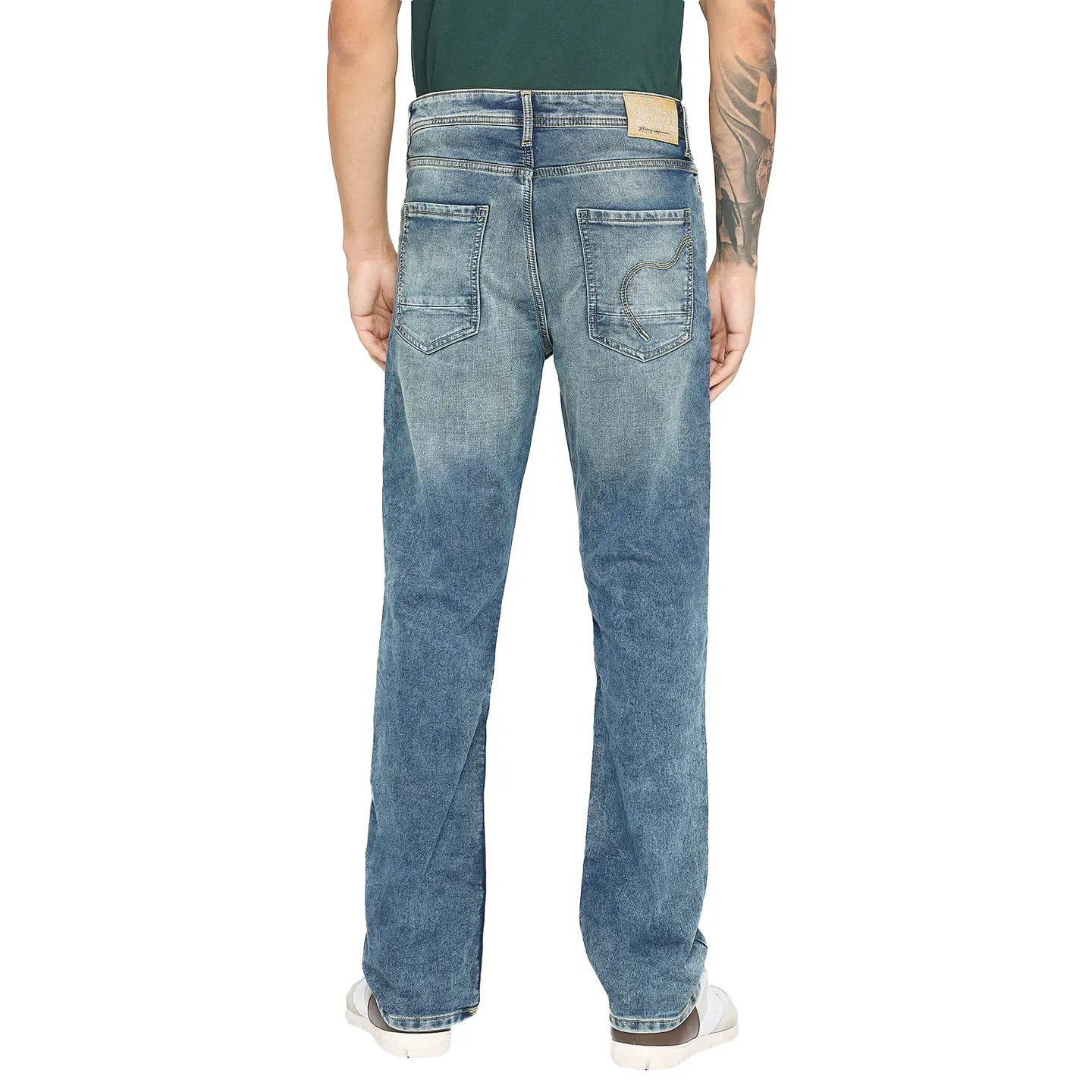 Blue Boot Cut Fit Men's Denims by Being Human Clothing - Image 4