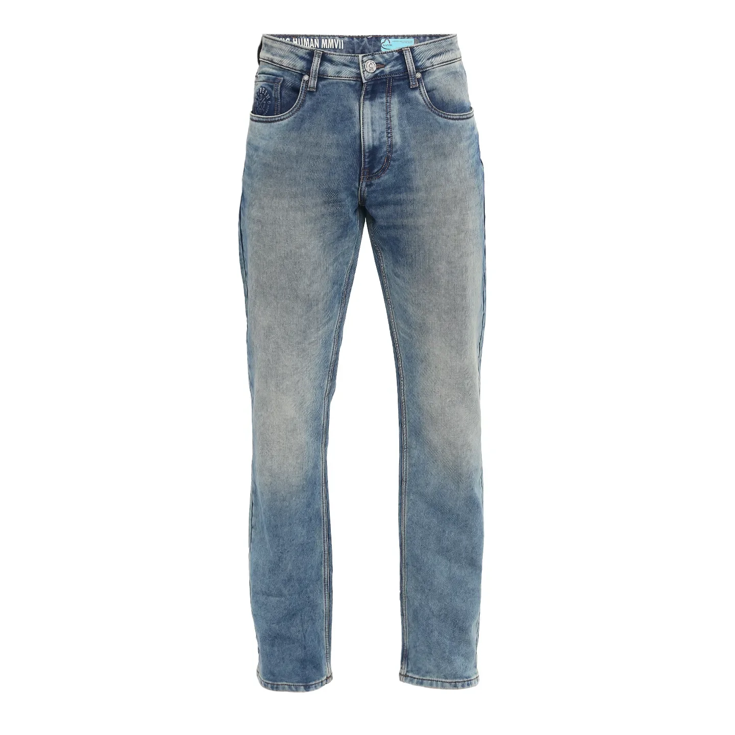 Blue Boot Cut Fit Men's Denims by Being Human Clothing - Image 7