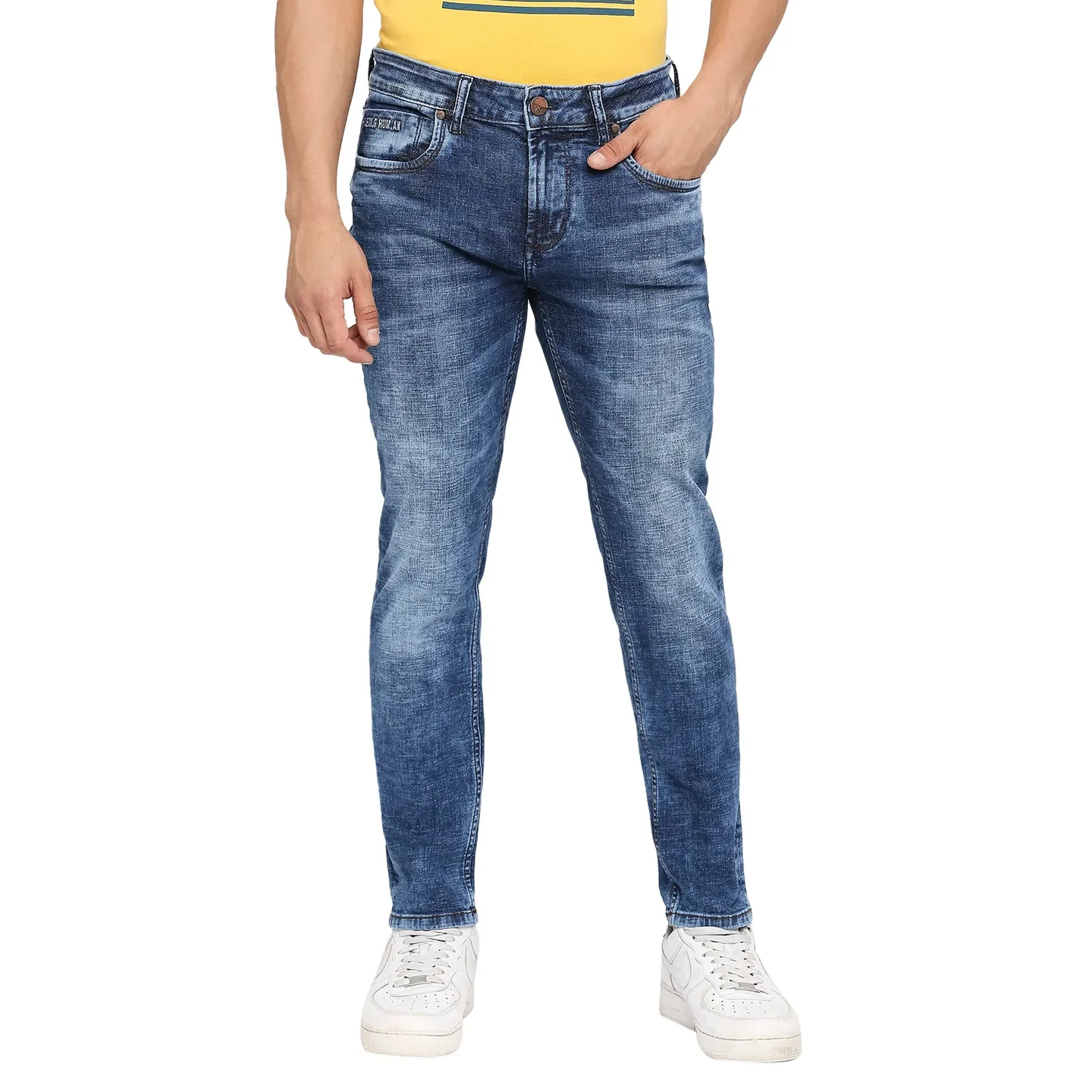 Blue Boot Cut Fit Men's Denims by Being Human Clothing