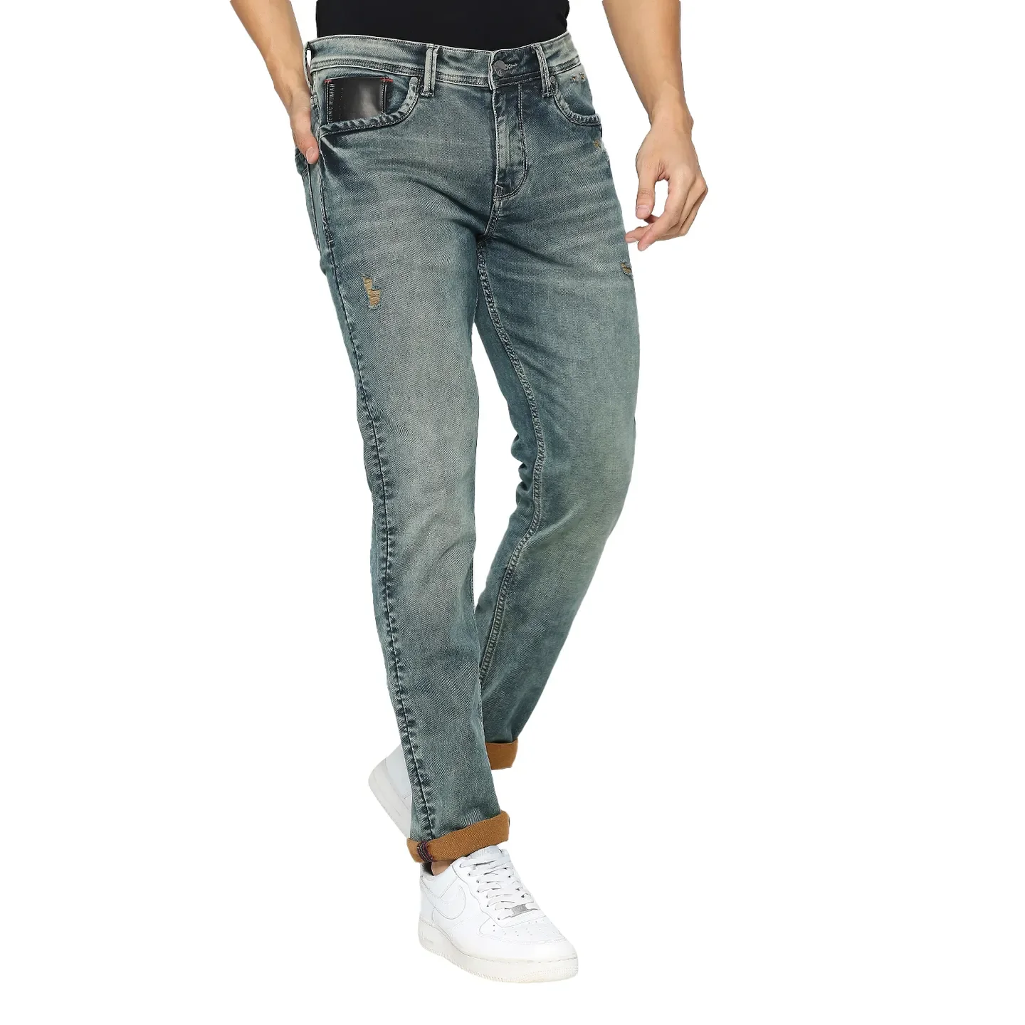 Blue Boot Cut Fit Men's Denims by Being Human Clothing - Image 3