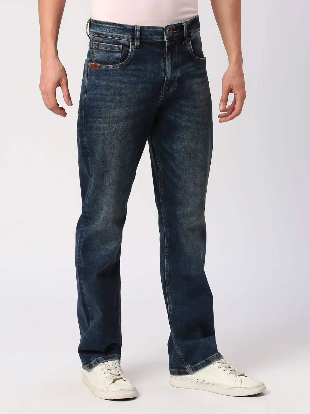 Blue Boot Cut Fit Men's Denims by Being Human Clothing - Image 3