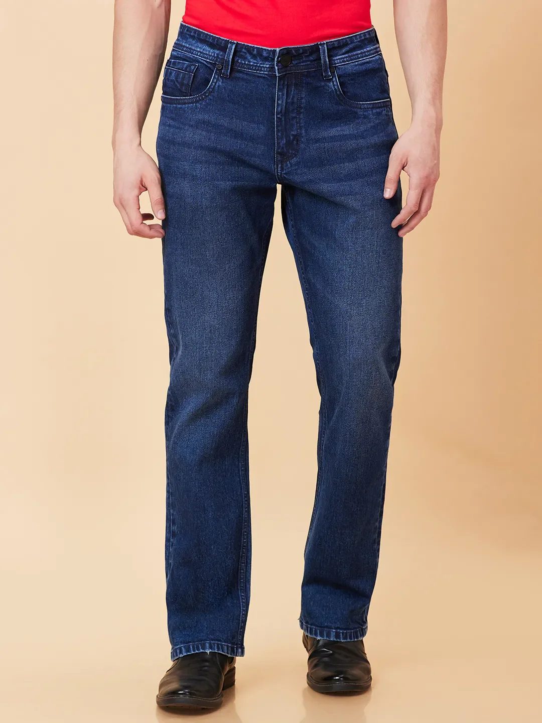 Blue Boot Cut Fit Men's Denims by Being Human Clothing