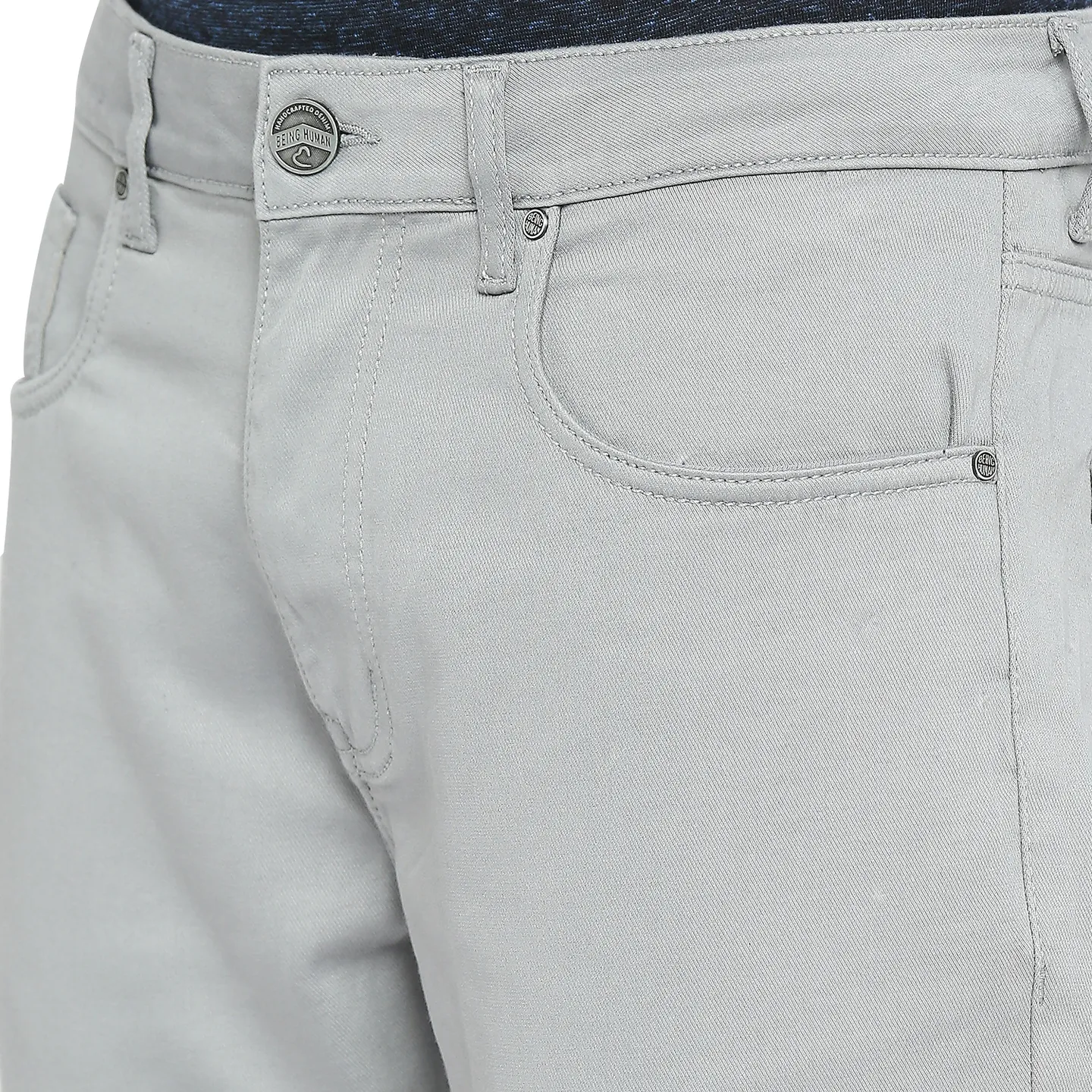 Grey Boot Cut Fit Men's Denims by Being Human Clothing - Image 5