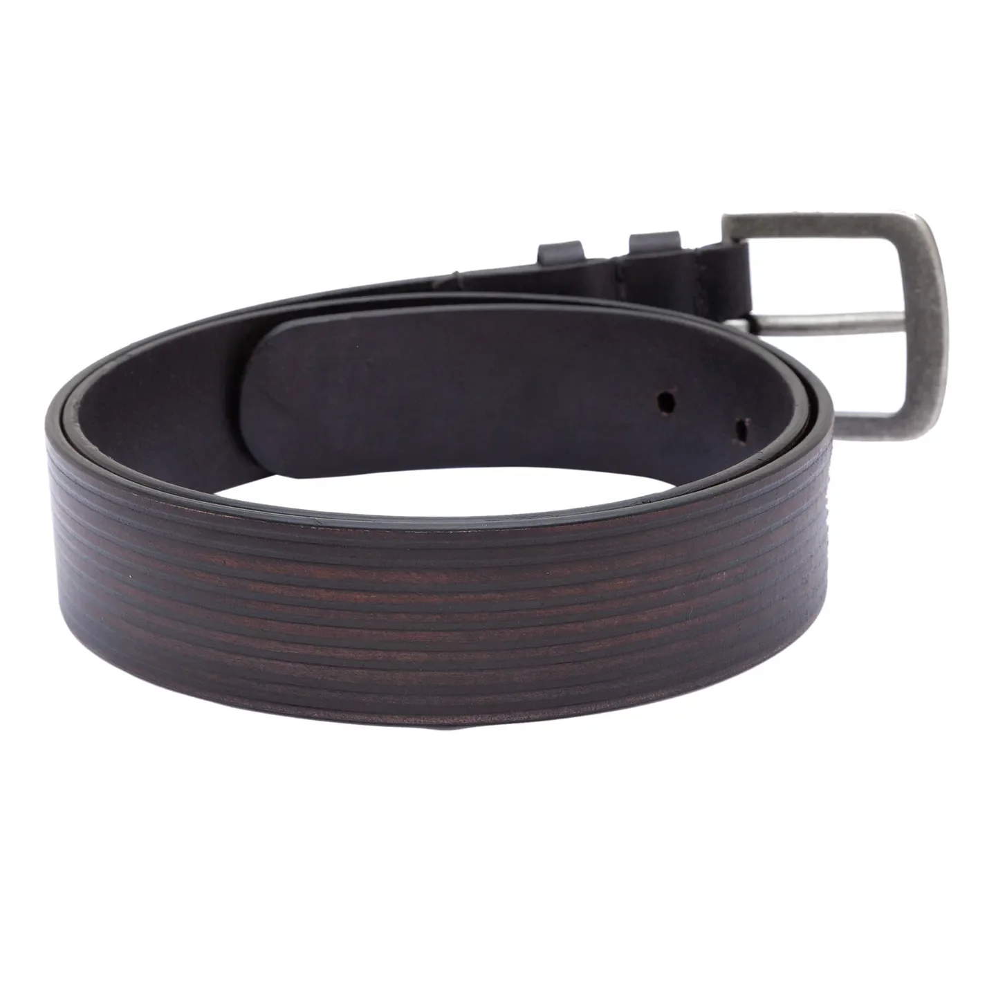 Brown Leather Men's Belt By Being Human Clothing - Image 2
