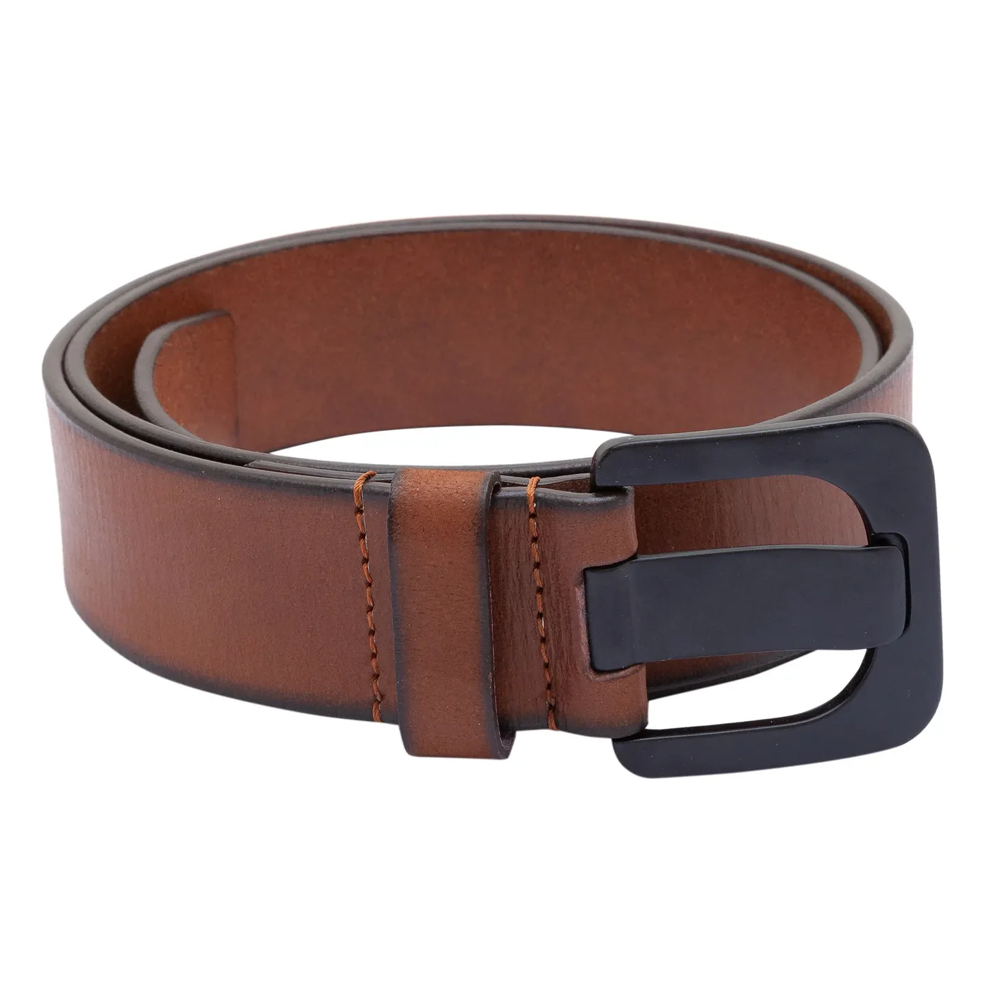 Brown Leather Men's Belt By Being Human Clothing