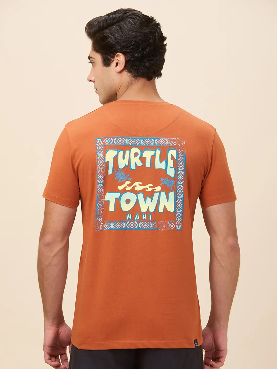 Amber Slim Fit Round Neck Men's T-Shirt by Being Human Clothing - Image 3
