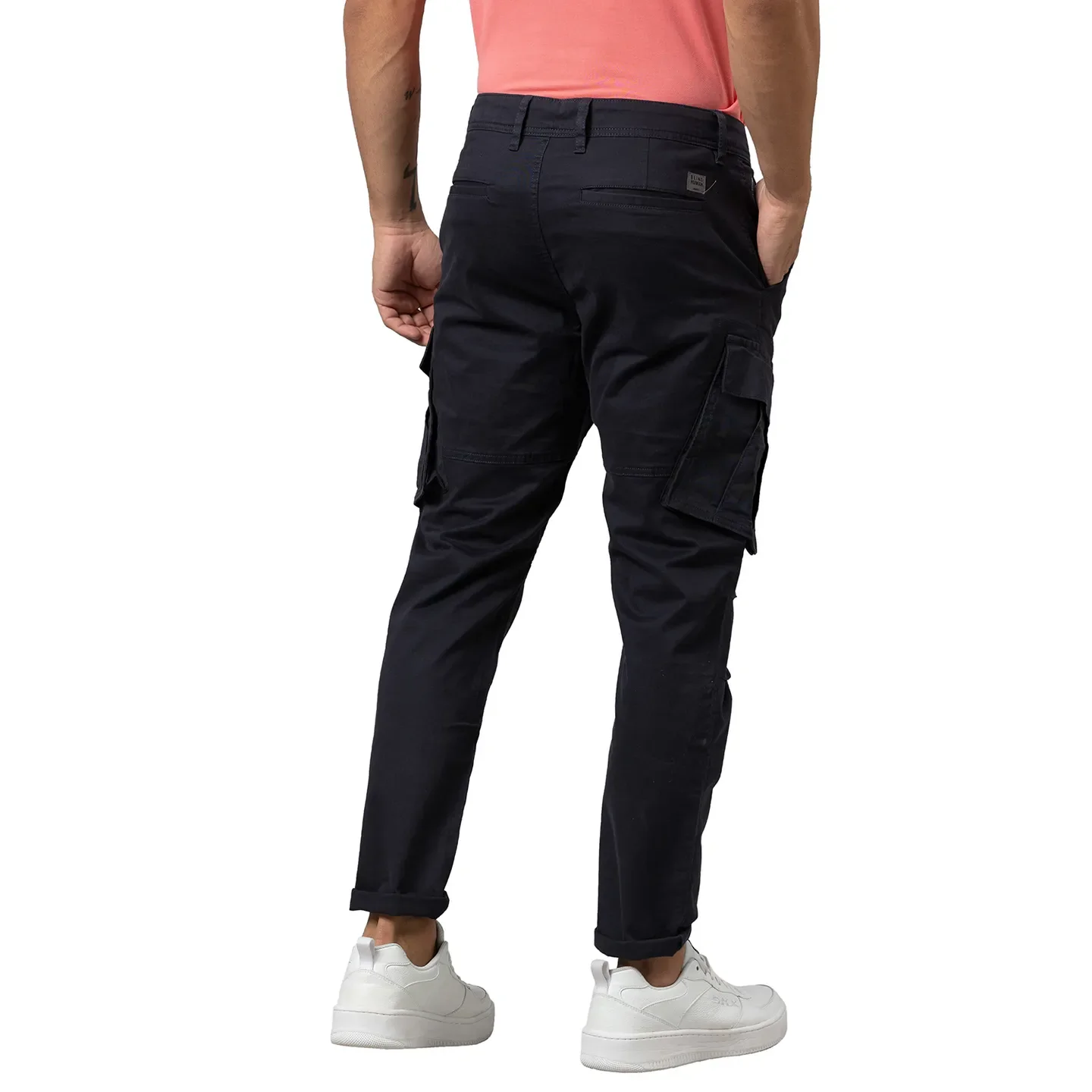 Blue Cargo fit Men's Chinos by Being Human Clothing - Image 3
