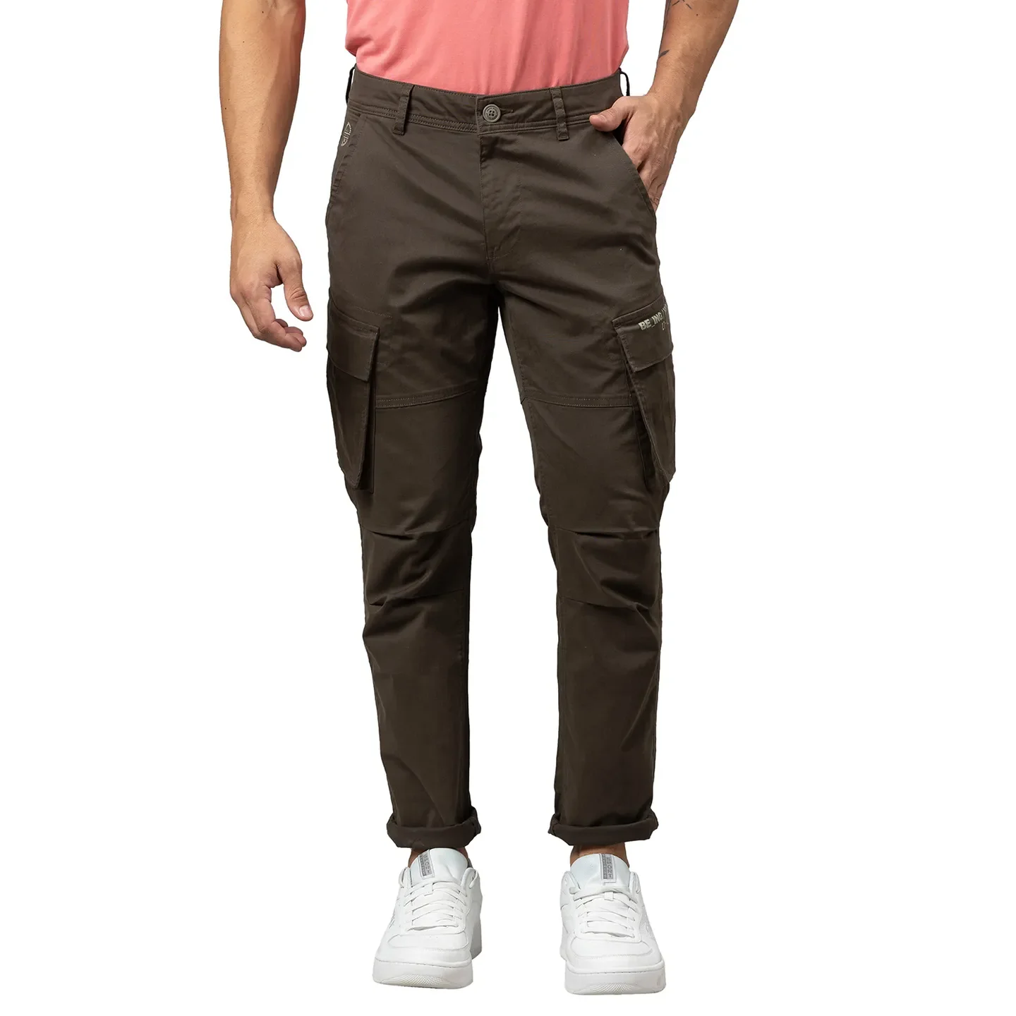 Olive Cargo fit Men's Chinos by Being Human Clothing