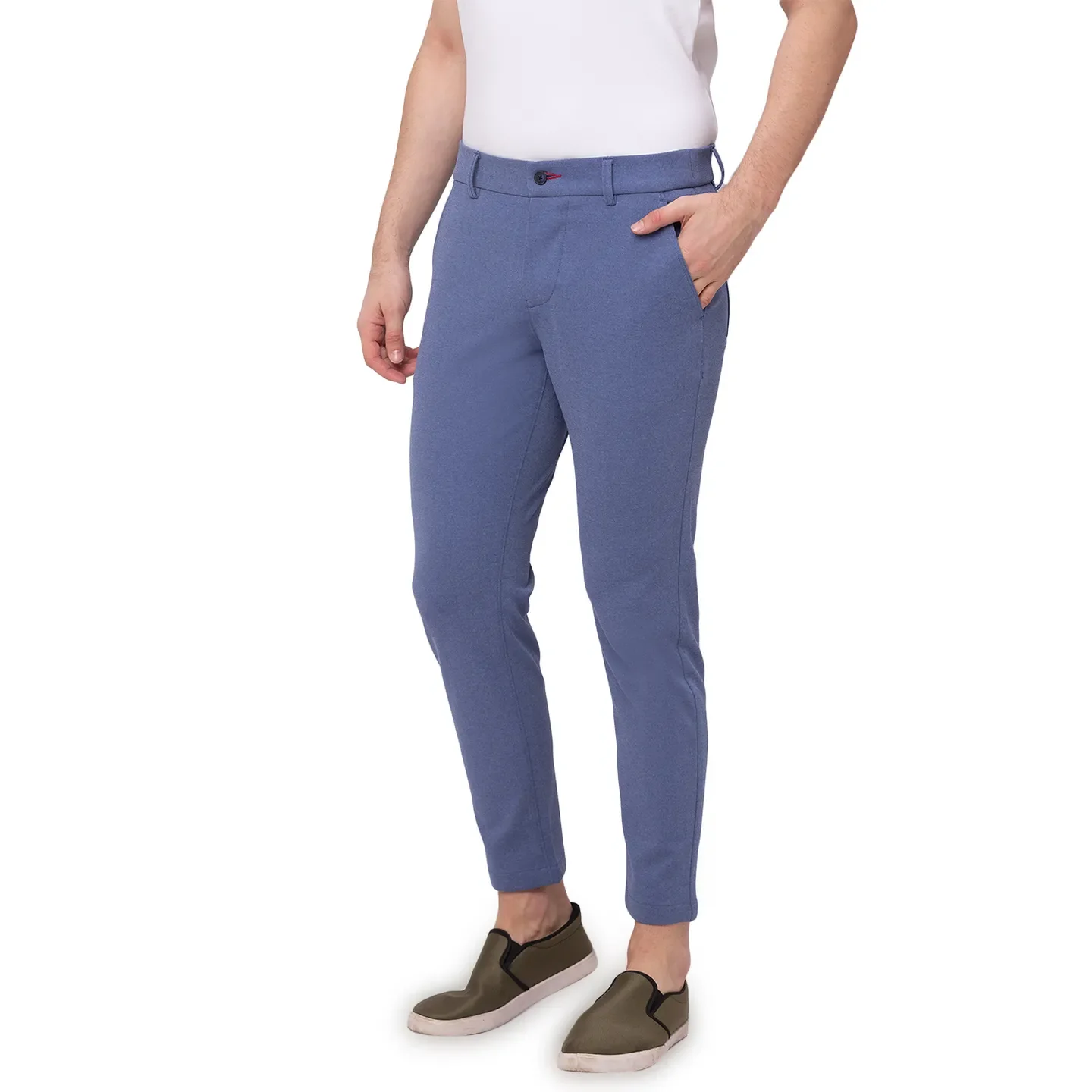 Blue Cropped Fit Men's Chinos by Being Human Clothing