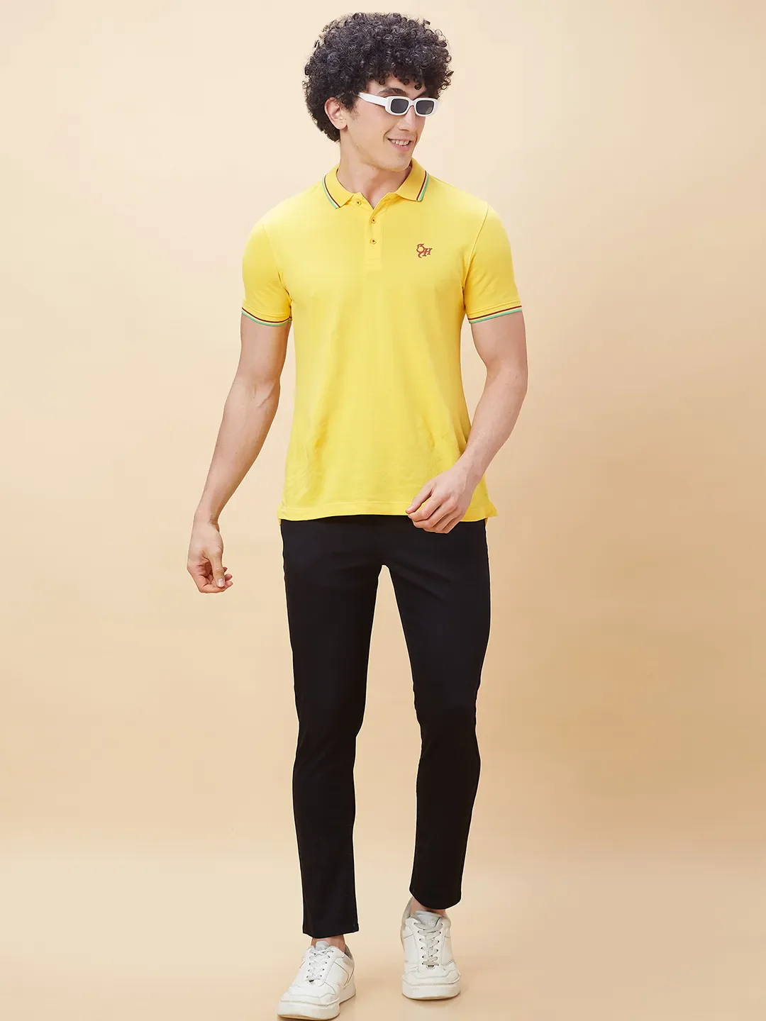 Black Cropped Fit Men's Chinos by Being Human Clothing - Image 11