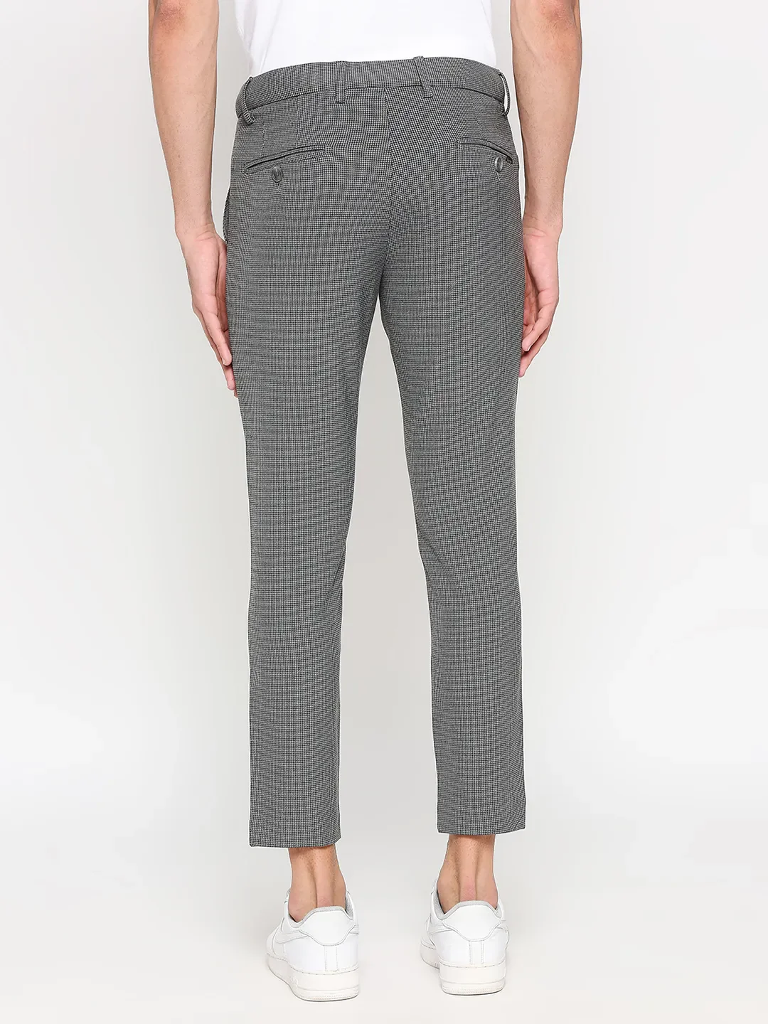 Black Cropped Fit Men's Chinos by Being Human Clothing - Image 4