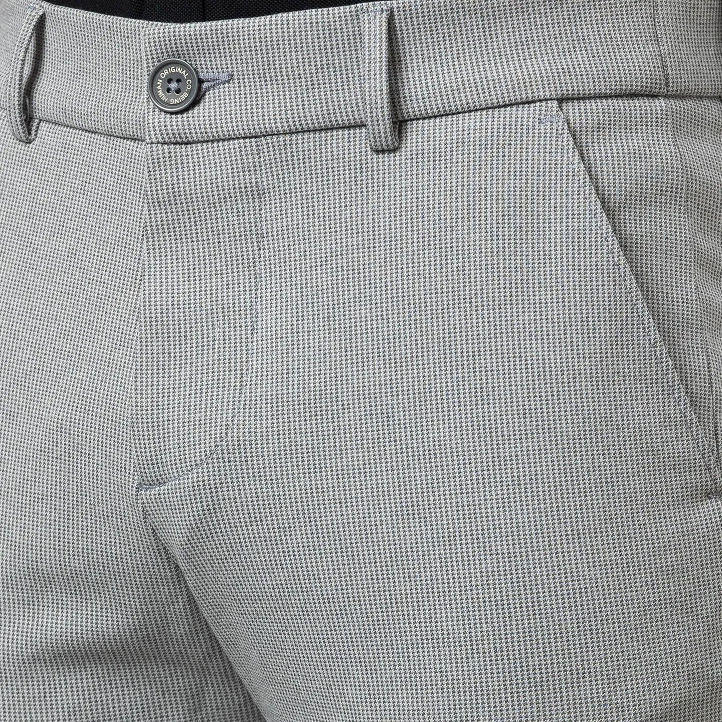 Grey Cropped Fit Men's Chinos by Being Human Clothing - Image 5