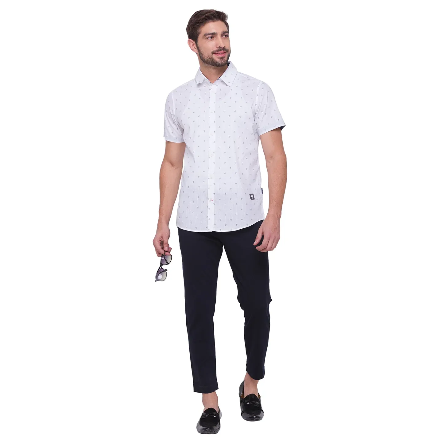 Blue Cropped Fit Men's Chinos by Being Human Clothing - Image 5