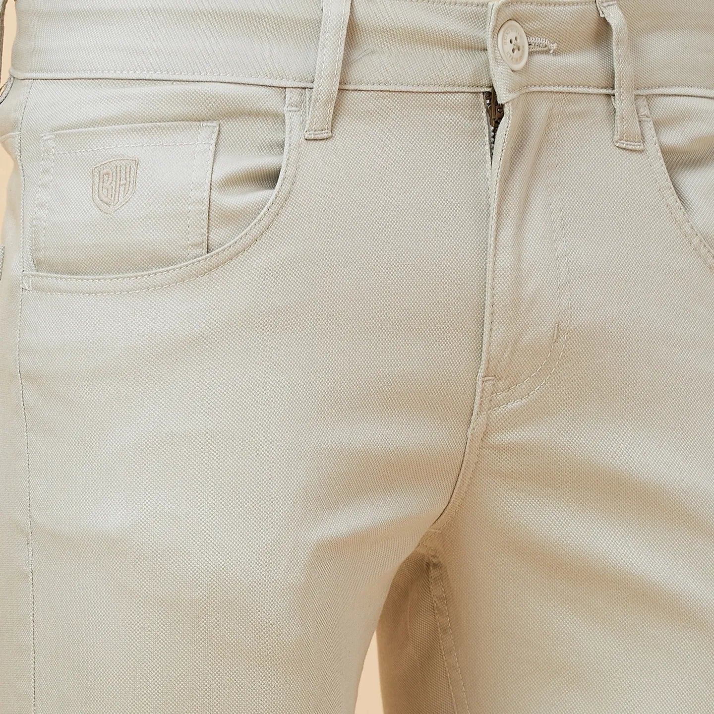 Green Cropped Fit Men's Chinos by Being Human Clothing - Image 5