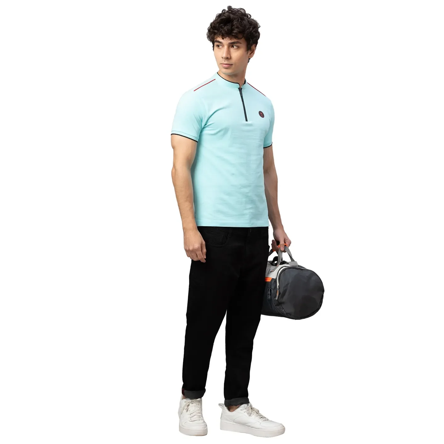 Black Cropped Fit Men's Denims by Being Human Clothing - Image 2