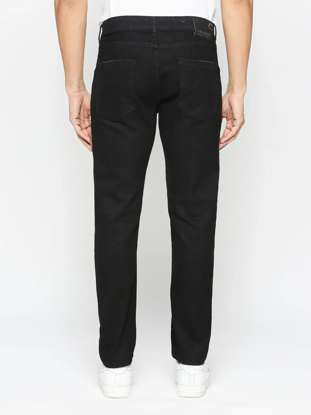 Black Cropped Fit Men's Denims by Being Human Clothing - Image 3