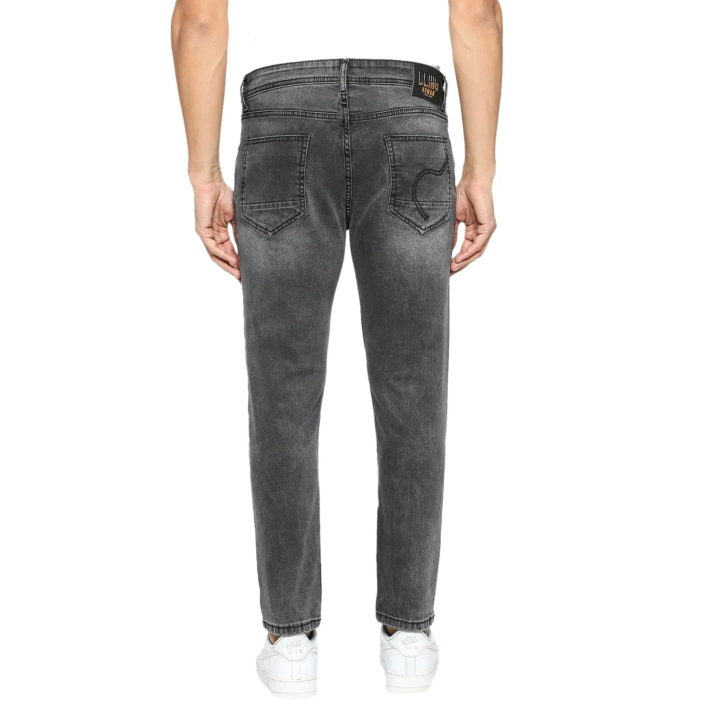 Black Cropped Fit Men's Denims by Being Human Clothing - Image 4