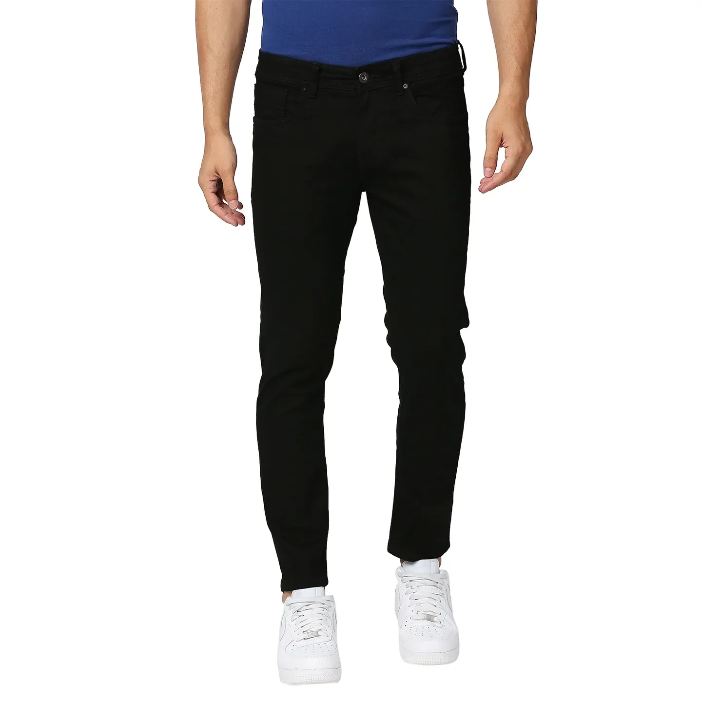 Black Cropped Fit Men's Denims by Being Human Clothing