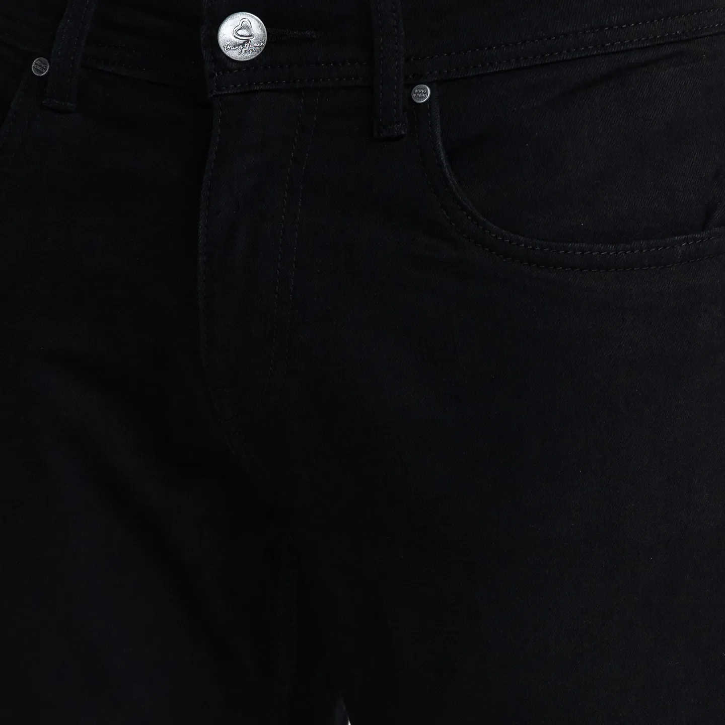 Black Cropped Fit Men's Denims by Being Human Clothing - Image 5