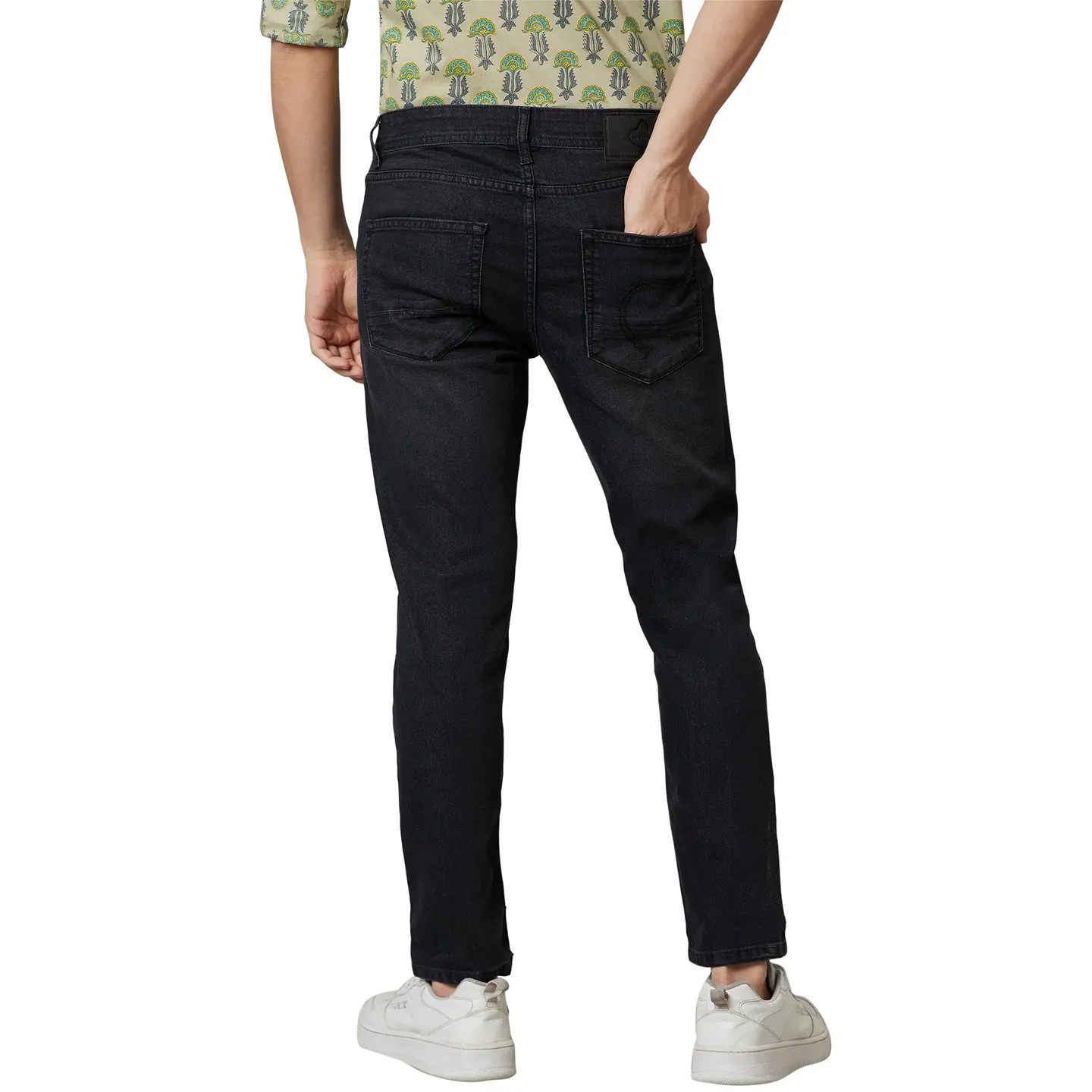 Black Cropped Fit Men's Denims by Being Human Clothing - Image 2