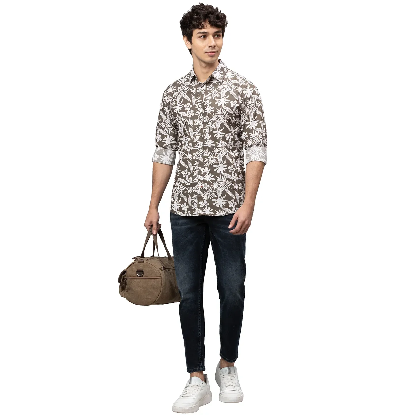 Blue Cropped Fit Men's Denims by Being Human Clothing - Image 2