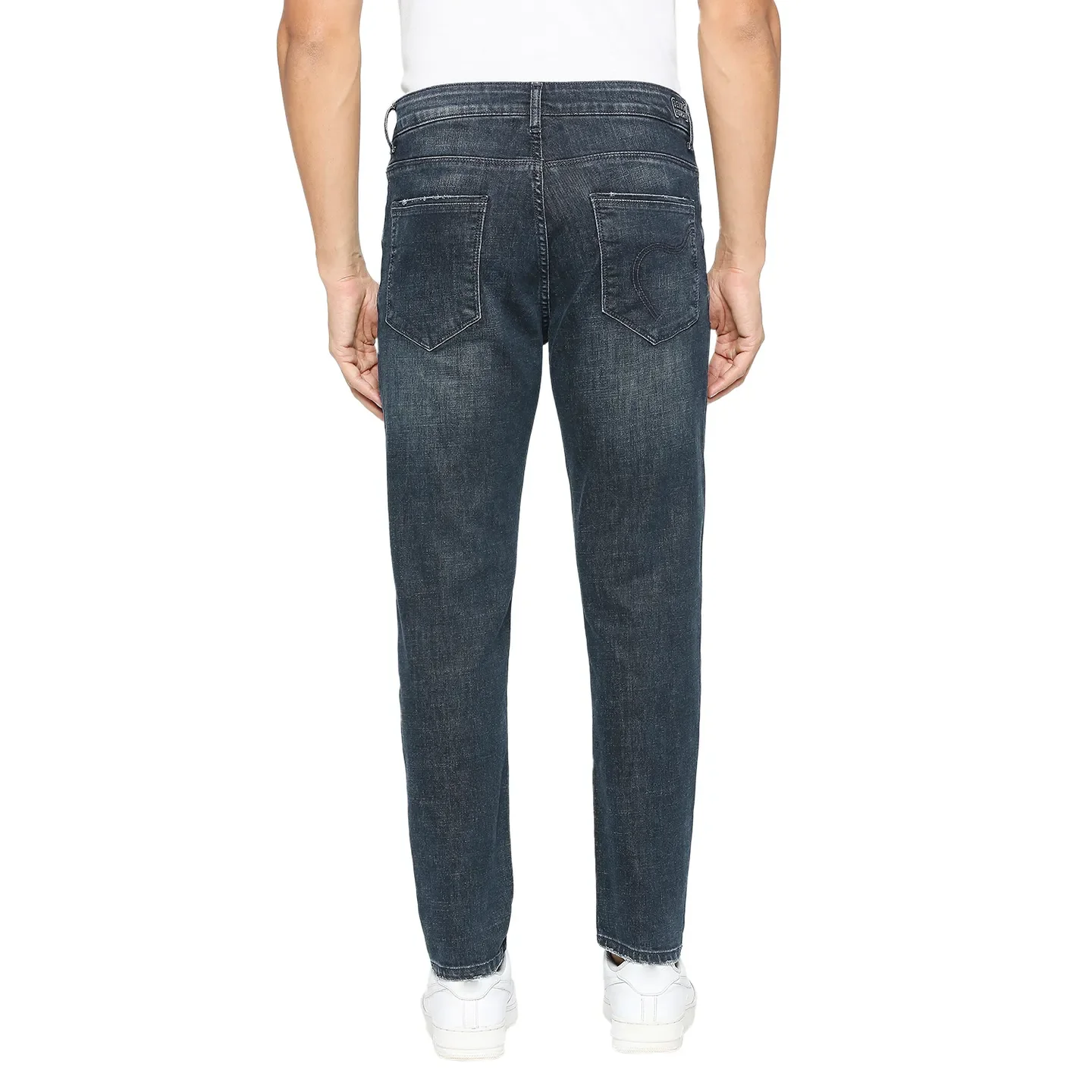 Blue Cropped Fit Men's Denims by Being Human Clothing - Image 4