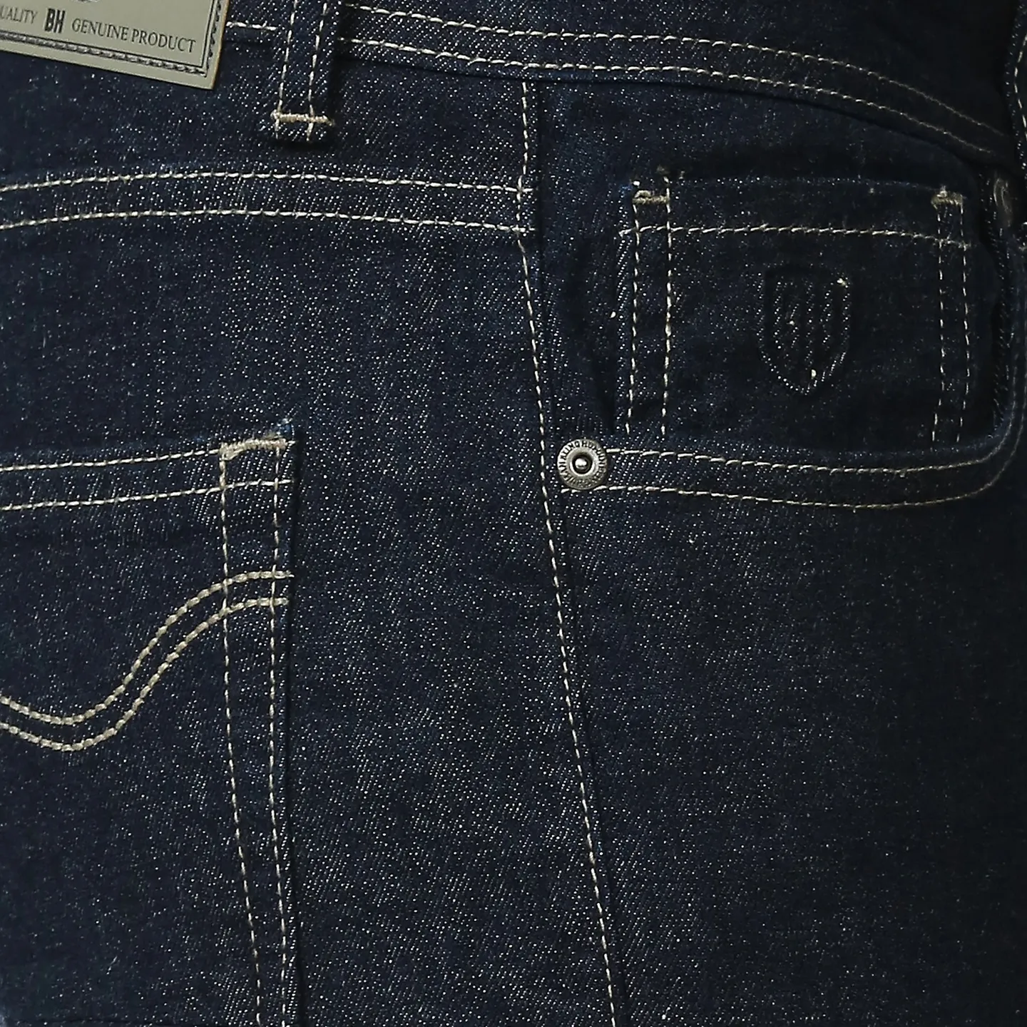 Blue Cropped Fit Men's Denims by Being Human Clothing - Image 5