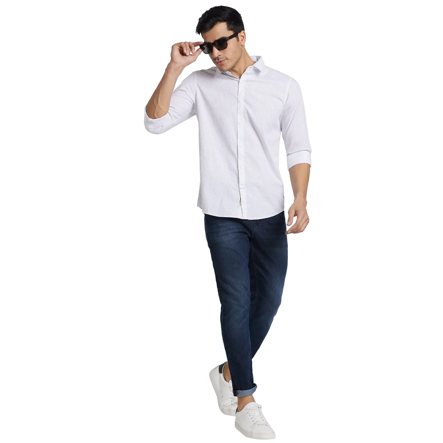 Blue Cropped Fit Men's Denims by Being Human Clothing - Image 6