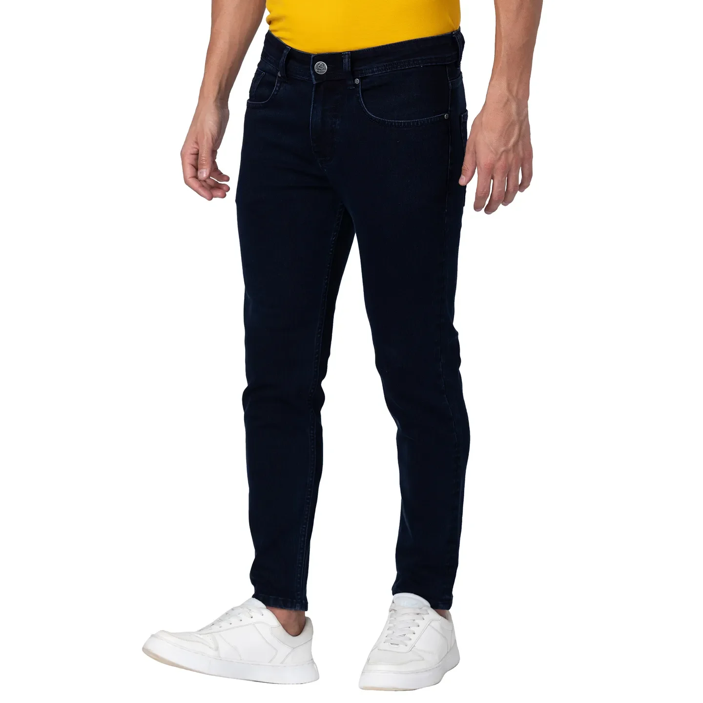 Blue Cropped Fit Men's Denims by Being Human Clothing - Image 2