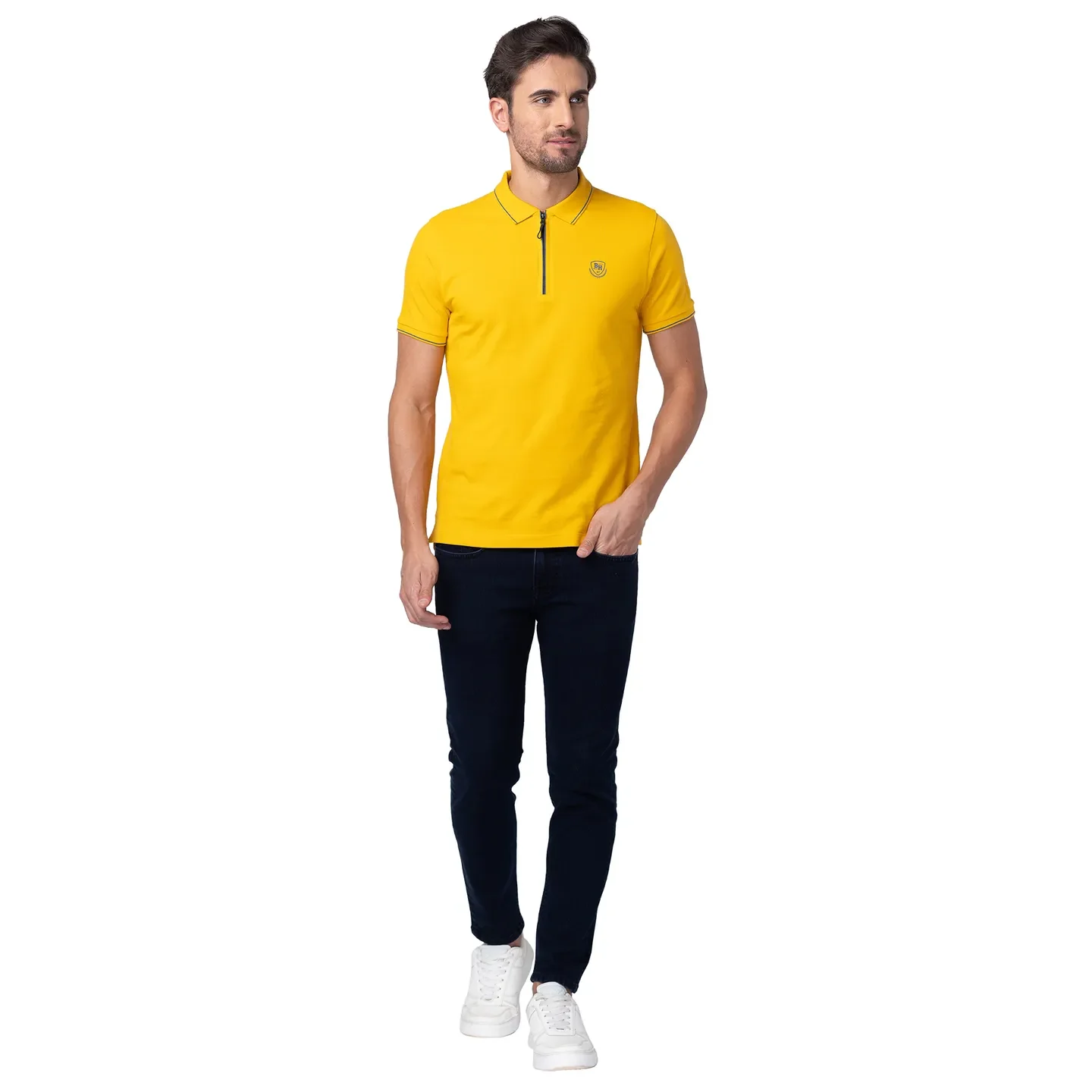 Blue Cropped Fit Men's Denims by Being Human Clothing - Image 5