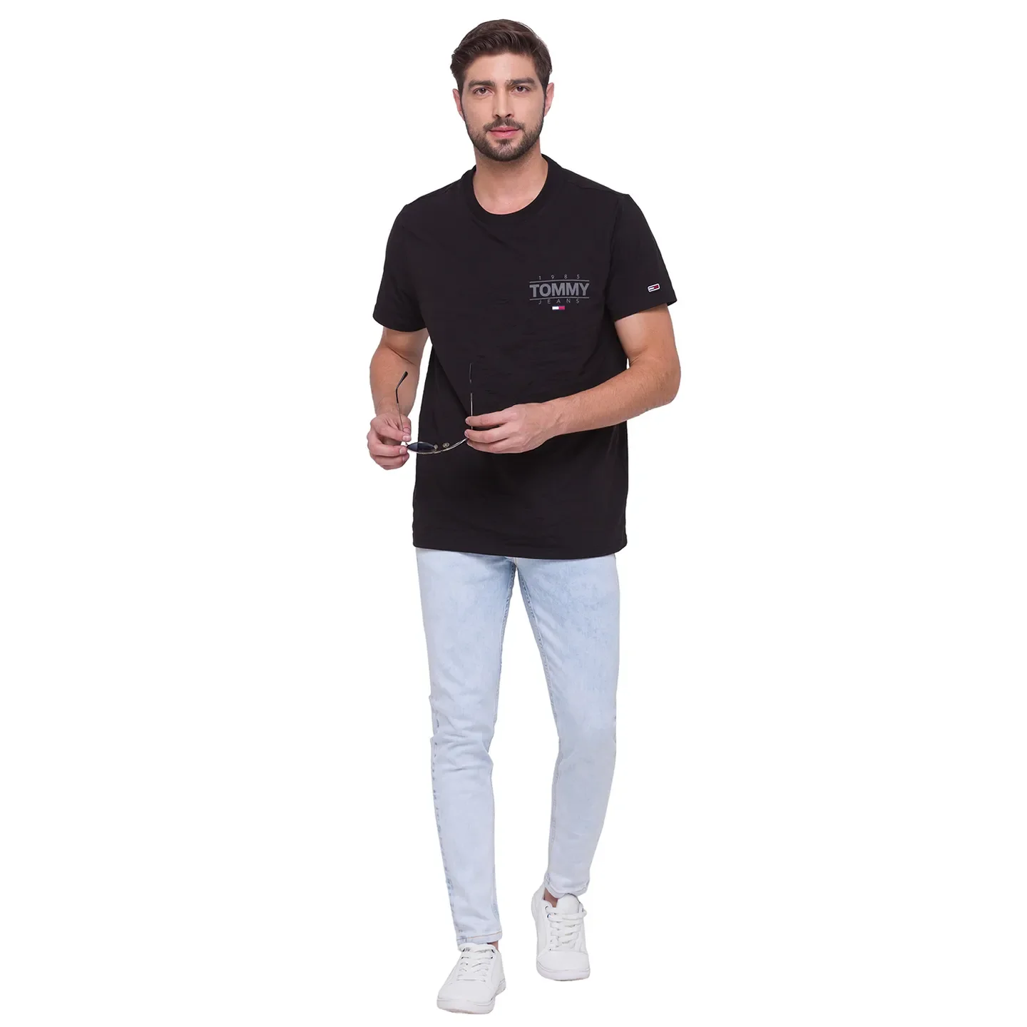 Blue Cropped Fit Men's Denims by Being Human Clothing - Image 5