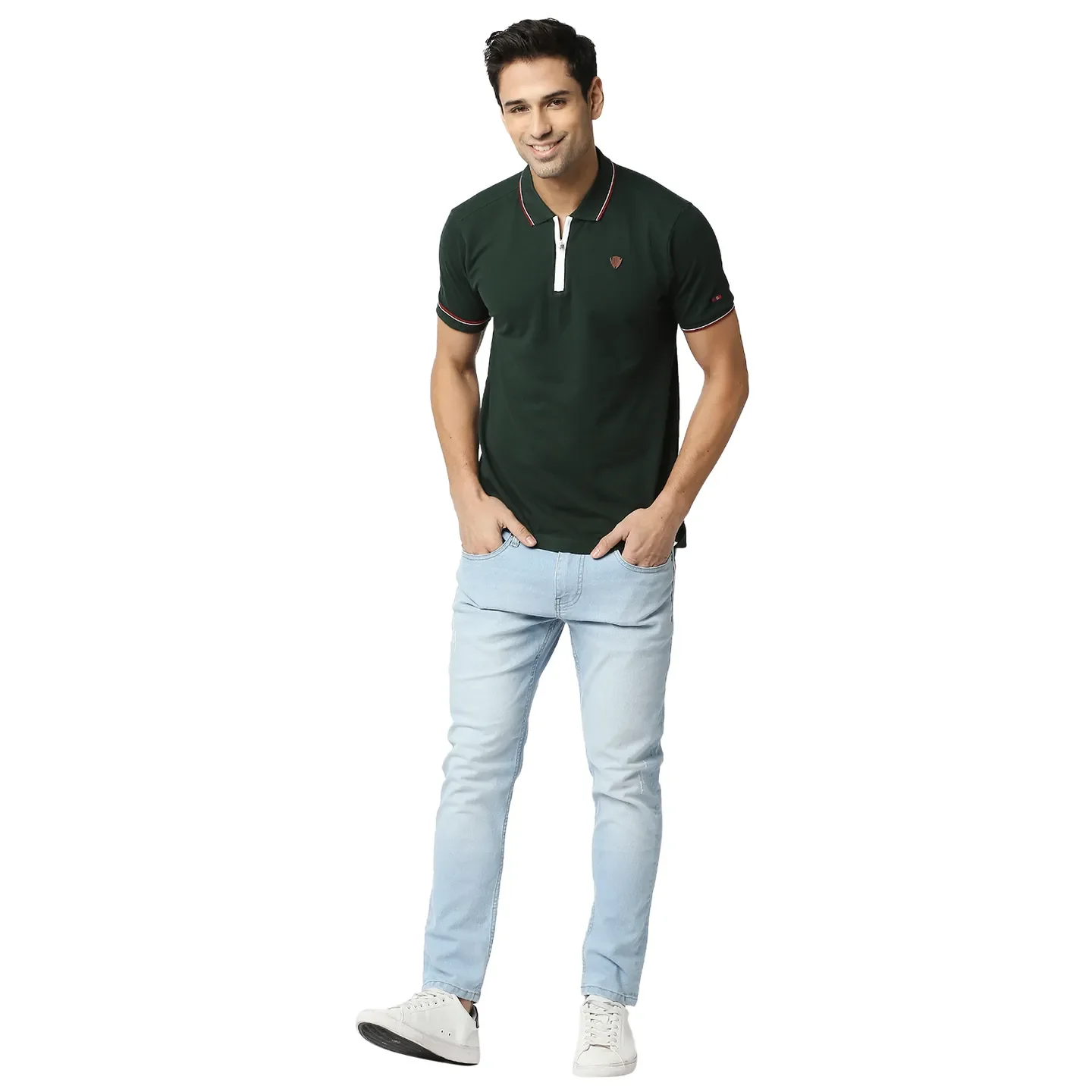 Blue Cropped Fit Men's Denims by Being Human Clothing - Image 5