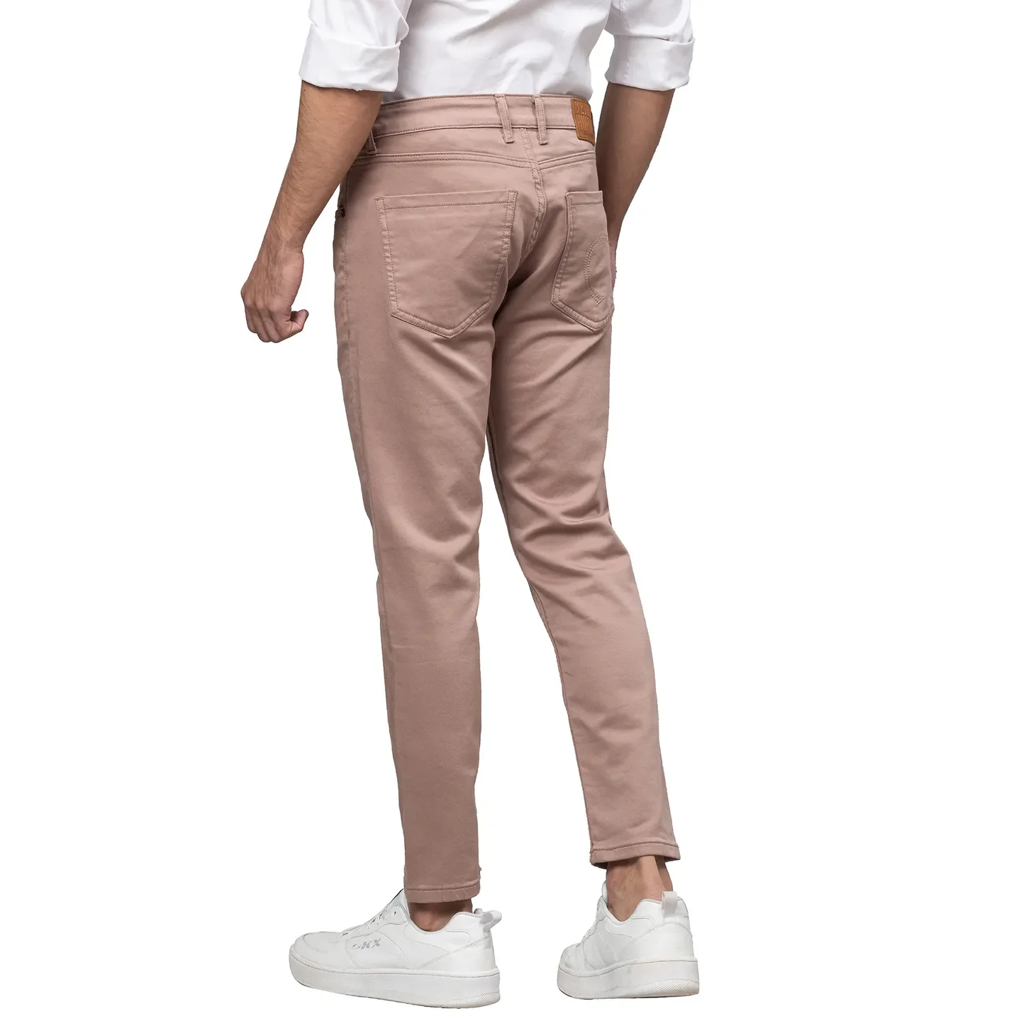 Mauve Boot Cut Fit Denims For Men By Being Human Clothing - Image 3