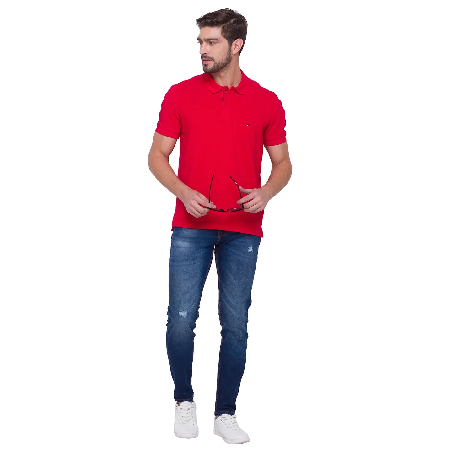 Blue Cropped Fit Men's Denims by Being Human Clothing - Image 5