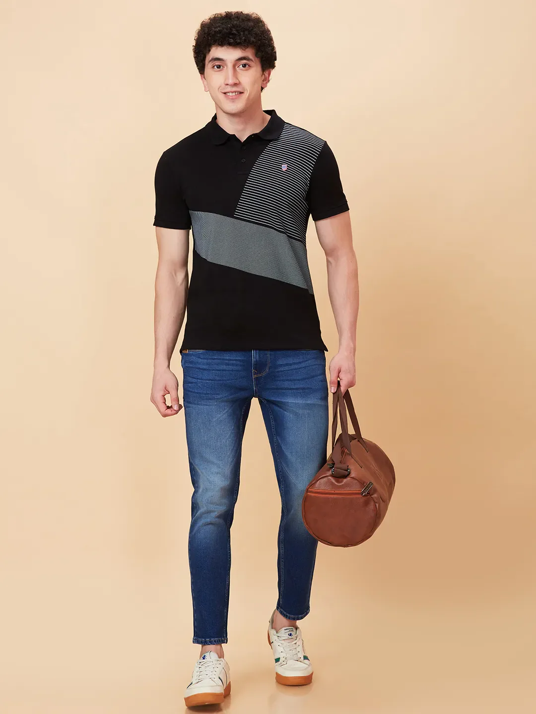 Blue Cropped fit Men's Denims by Being Human Clothing - Image 6