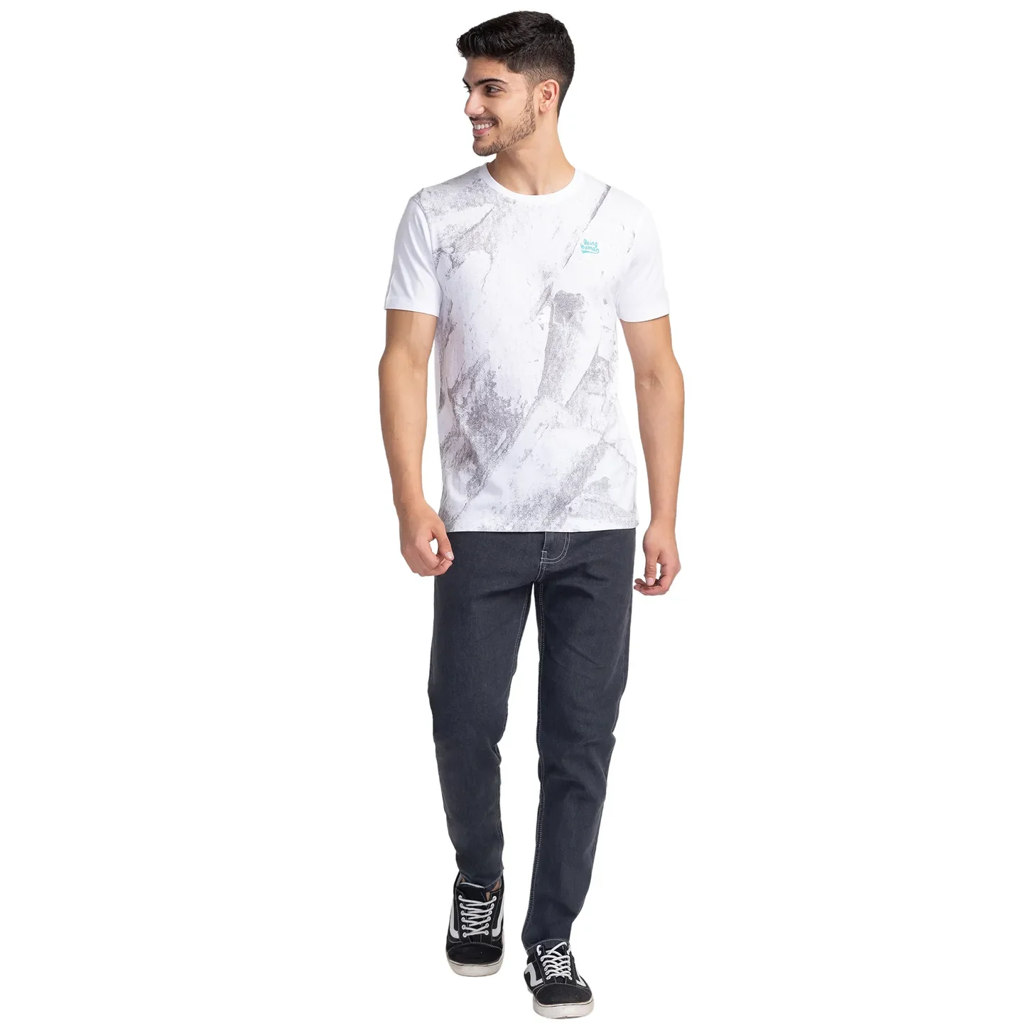 Blue Cropped Fit Men's Denims by Being Human Clothing - Image 2